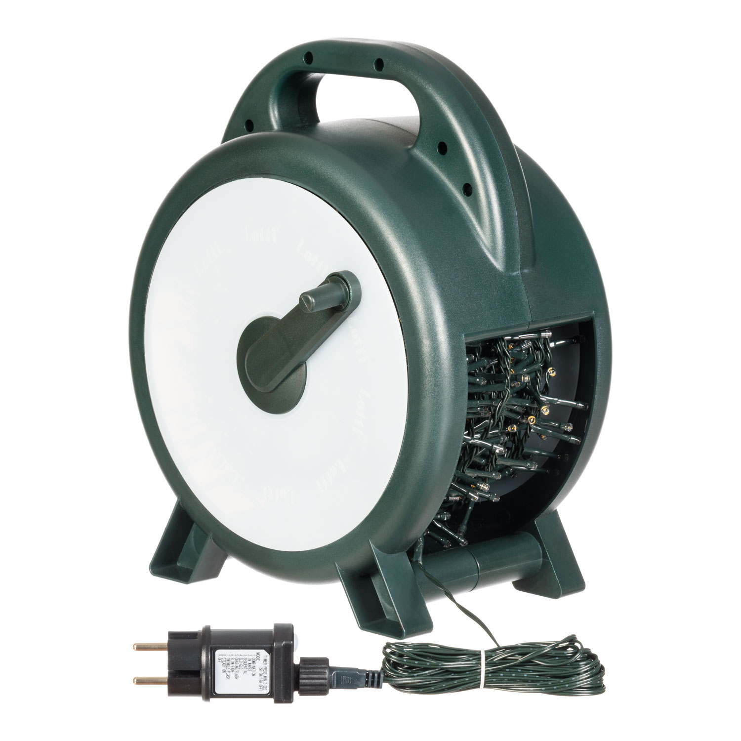 MiniCluster Lichterkette mit Wickler 35 m, 1750 LEDs warmweiß, grünes Kabel 4 MiniCluster Lichterkette mit Wickler 35 m, 1750 LEDs warmweiß, grünes Kabel 4