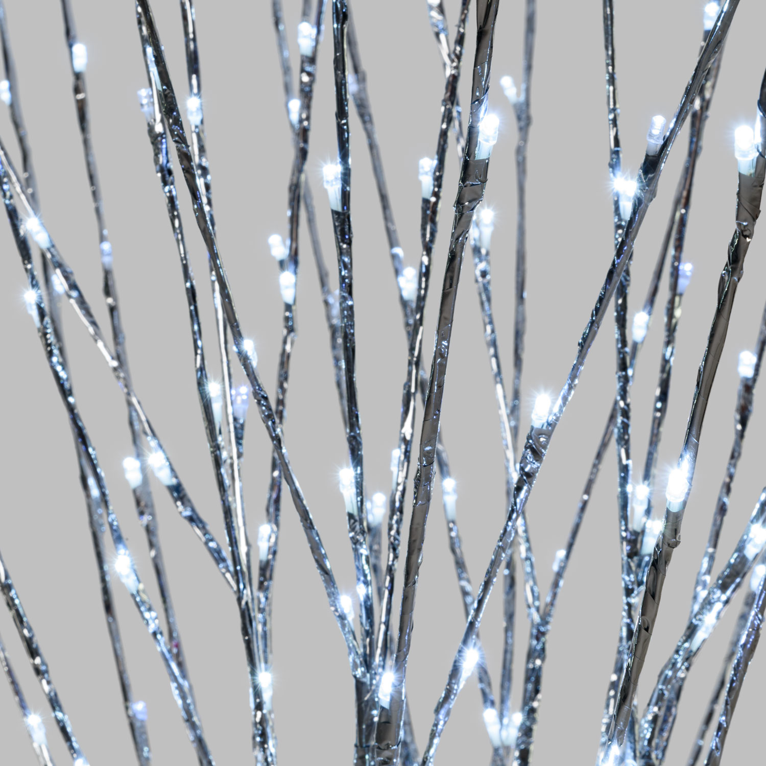Branche lumineuse argentée, 288 led blanc froid (188 cm) 2 Branche lumineuse argentée, 288 led blanc froid (188 cm) 2
