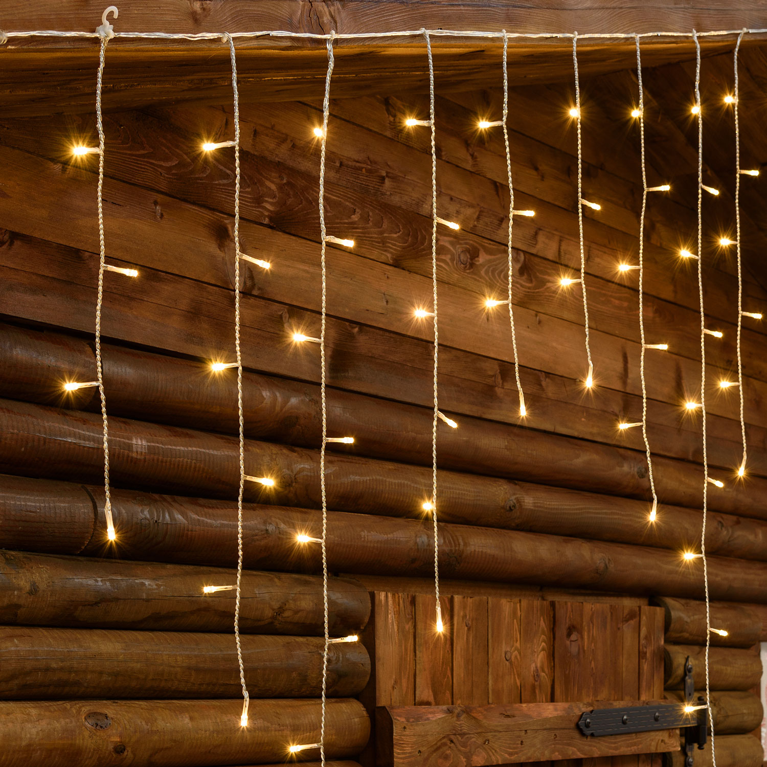 Smart Connect Eisregen-Lichterkette, 3 x h 1 m, 120 LEDs warmweiß, weißes Kabel 4 Smart Connect Eisregen-Lichterkette, 3 x h 1 m, 120 LEDs warmweiß, weißes Kabel 4