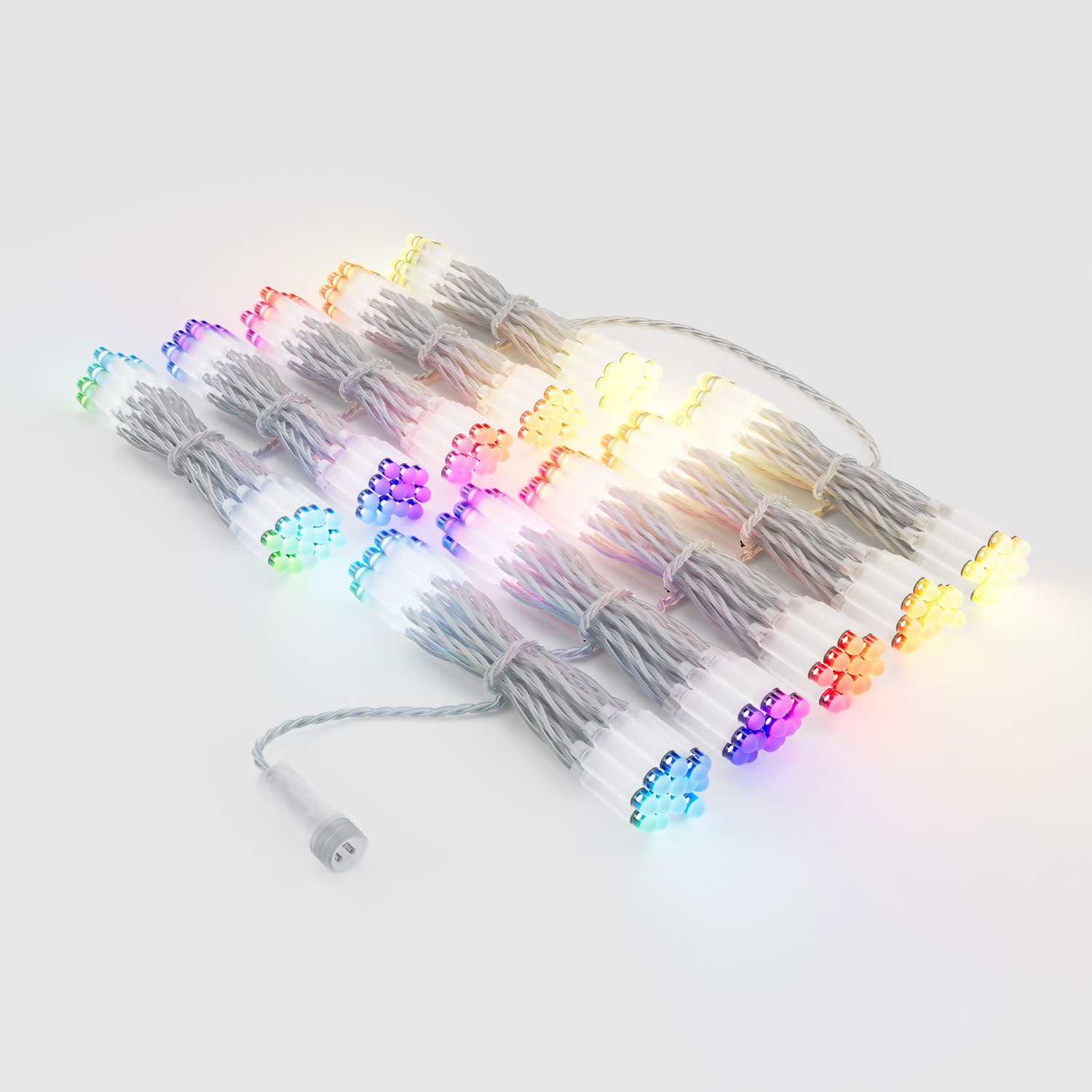 Twinkly Pro Special Edition RGB Warmweiß Lichtervorhang 1 x h 2 m, 250 LEDs, transparentes Kabel 4 Twinkly Pro Special Edition RGB Warmweiß Lichtervorhang 1 x h 2 m, 250 LEDs, transparentes Kabel 4