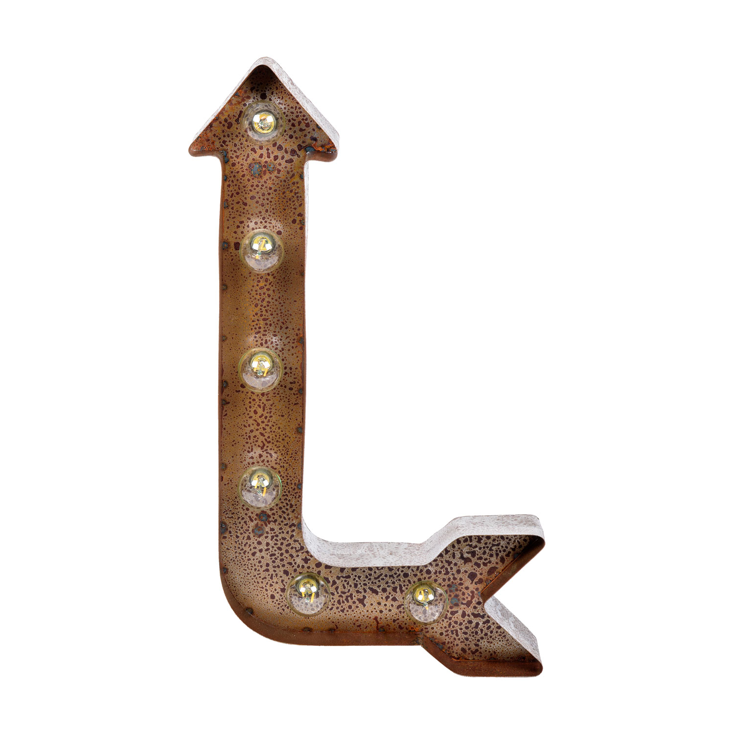 60 cm Brown Metal Arrow with 6 E14 Lamp Holders 3 60 cm Brown Metal Arrow with 6 E14 Lamp Holders 3