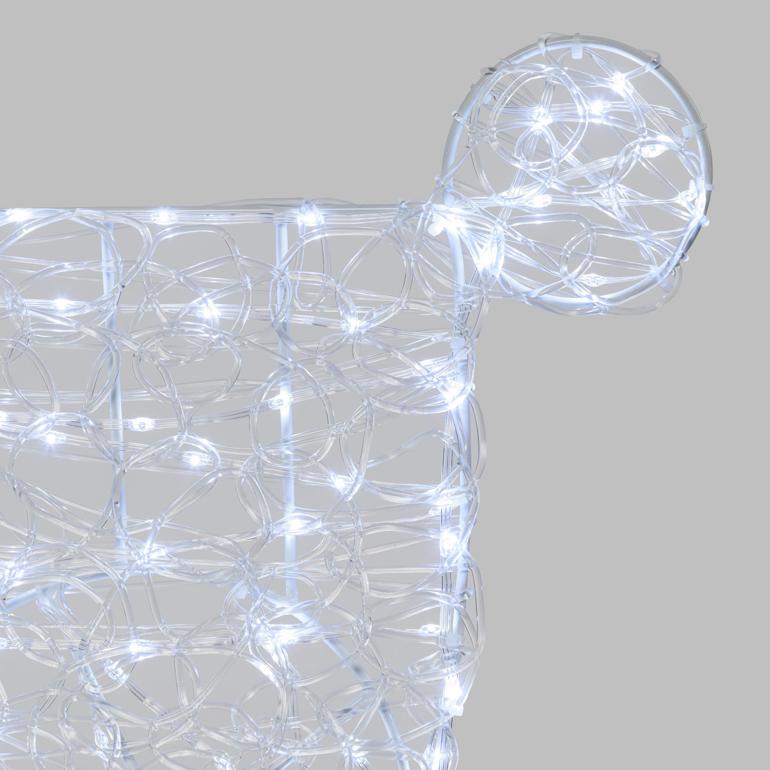 Renne avec Traîneau 2D, h. 80 cm, gouttes led blanc froid 2 Renne avec Traîneau 2D, h. 80 cm, gouttes led blanc froid 2