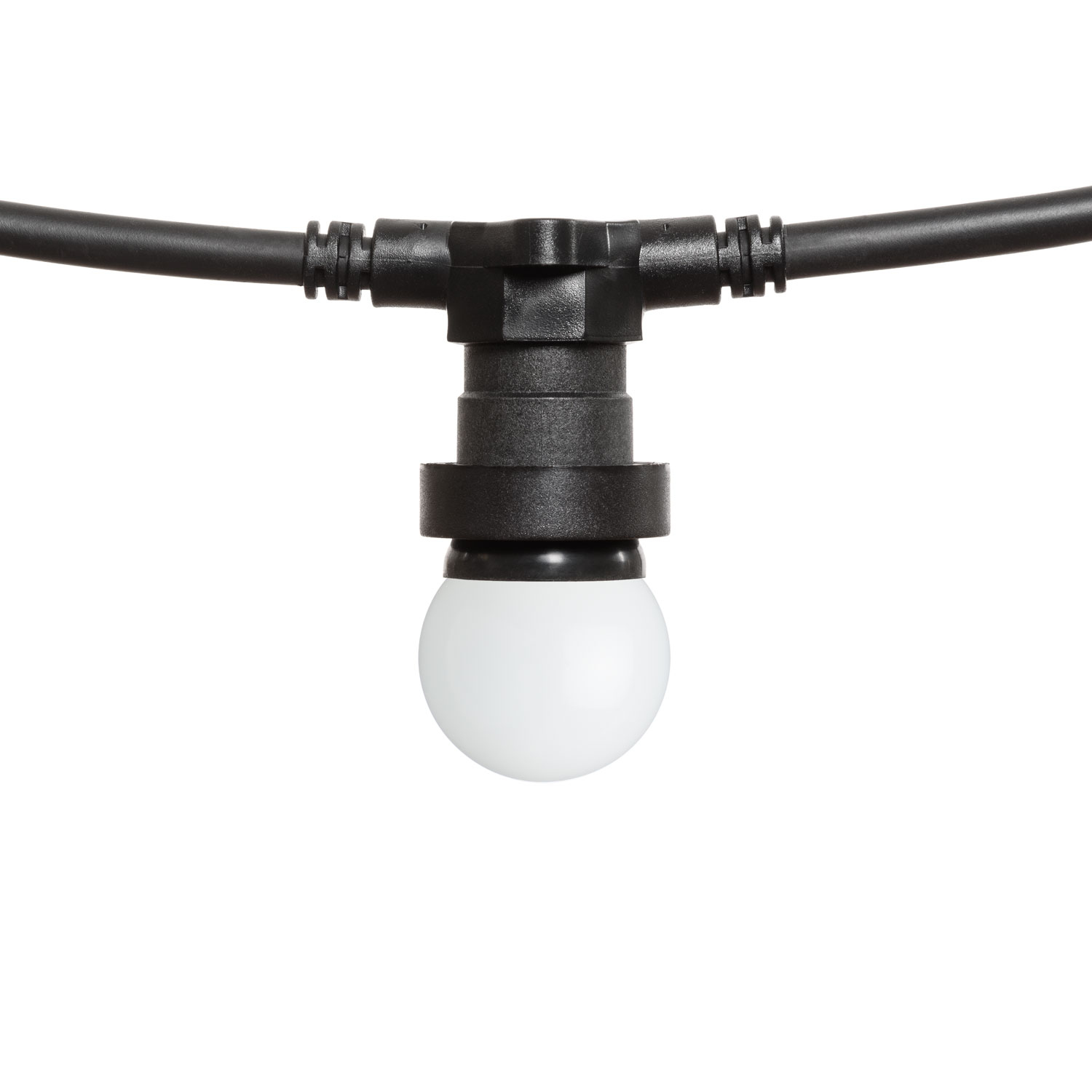 5m Festoon Lights, 16 LED White Plastic Bulbs Ø 45mm 4 5m Festoon Lights, 16 LED White Plastic Bulbs Ø 45mm 4