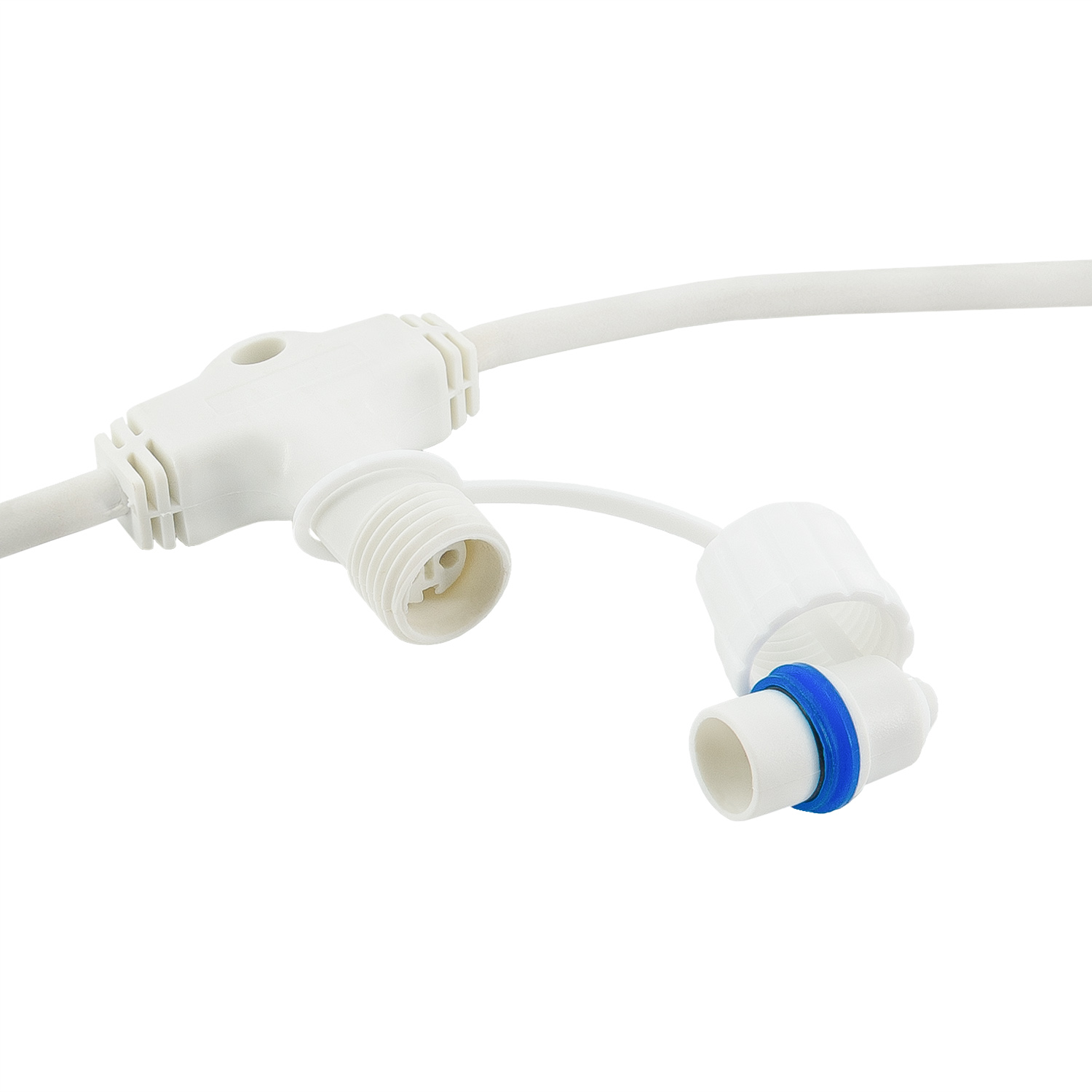 Multiconector PML, 2 salidas, 30 cm, separación 40 cm, cable blanco, IP67 5