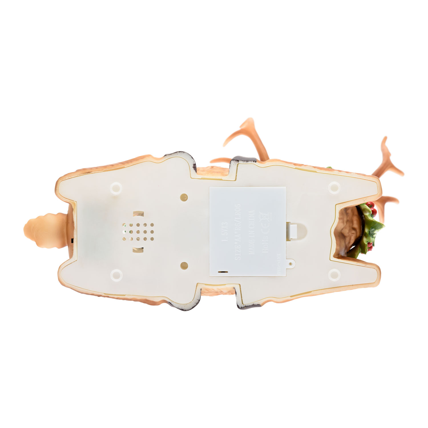 h 26 cm, Reindeer lantern with glitter snowfall, warm white led 8 h 26 cm, Reindeer lantern with glitter snowfall, warm white led 8