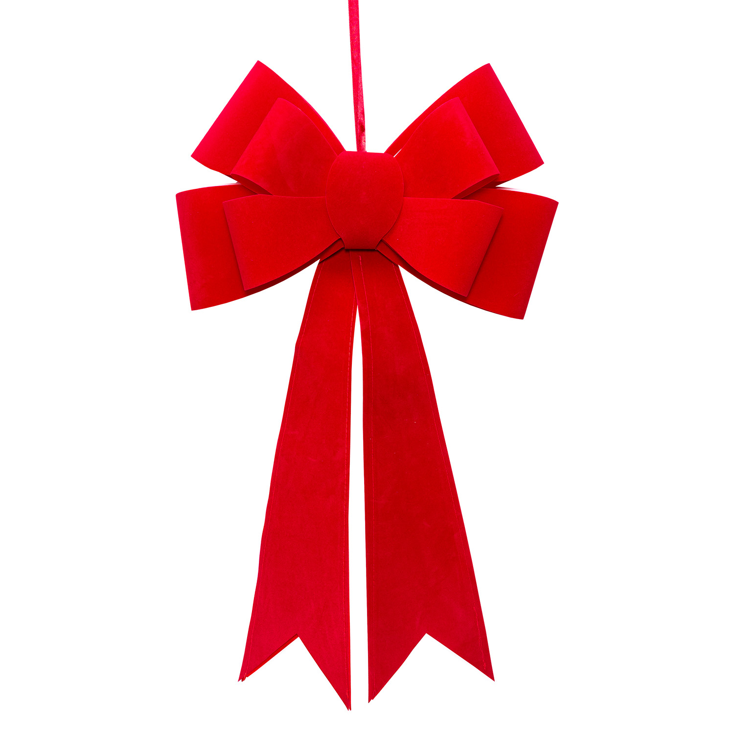 Red Velvet Bow, h 60 cm, 24 Warm White MicroLEDs 2