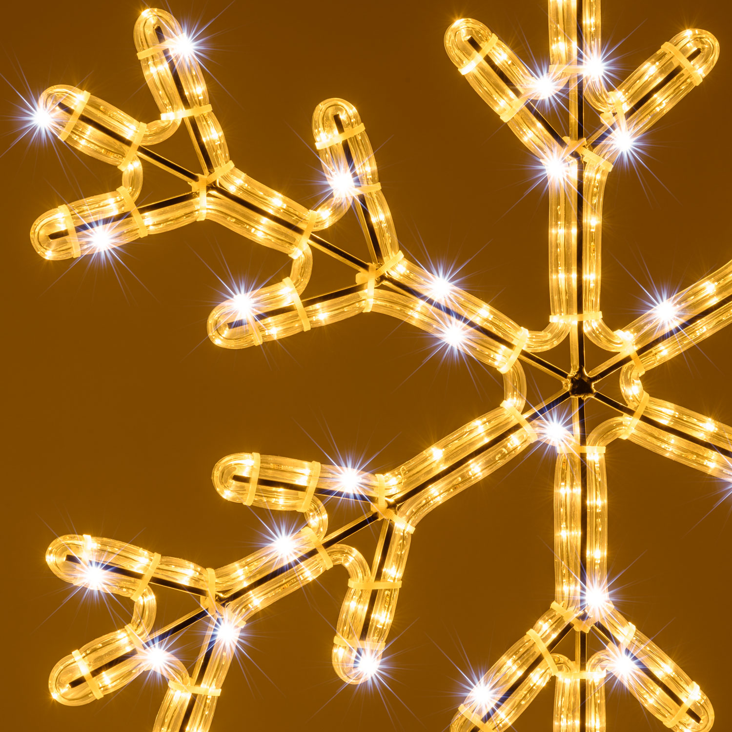 68 x 68 cm Light Snowflake, 253 warm white and cold white LEDs, double rope light 5 68 x 68 cm Light Snowflake, 253 warm white and cold white LEDs, double rope light 5