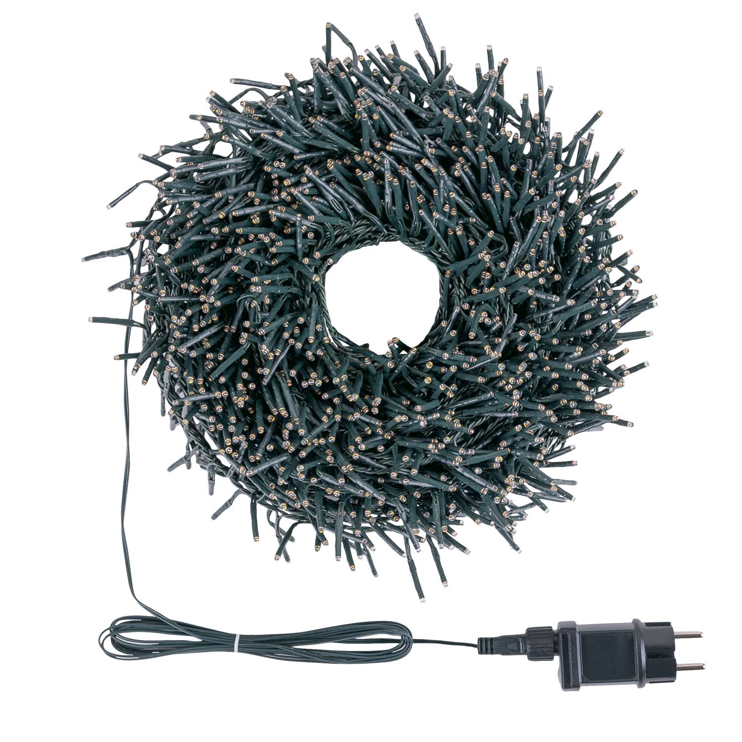 Guirnalda Mini Festón de Luces Plus 40 m, 2000 miniled blanco extra cálido, cable verde 2 Guirnalda Mini Festón de Luces Plus 40 m, 2000 miniled blanco extra cálido, cable verde 2