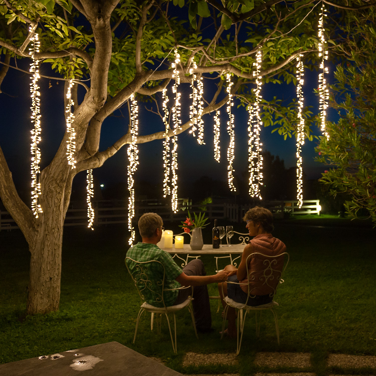 Cascada Smart Connect 3 Festones colgantes, Led blanco cálido 5 Cascada Smart Connect 3 Festones colgantes, Led blanco cálido 5