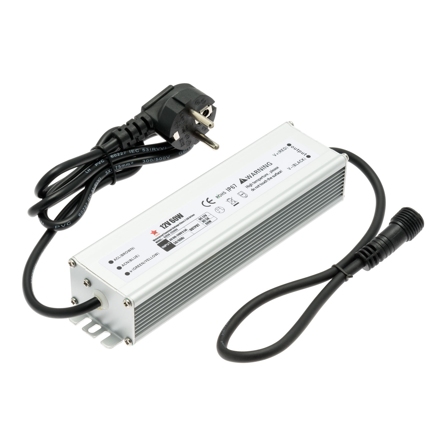 Trafo für Dekolichter, 12 Volt DC, Max 60 Watt 2 Trafo für Dekolichter, 12 Volt DC, Max 60 Watt 2