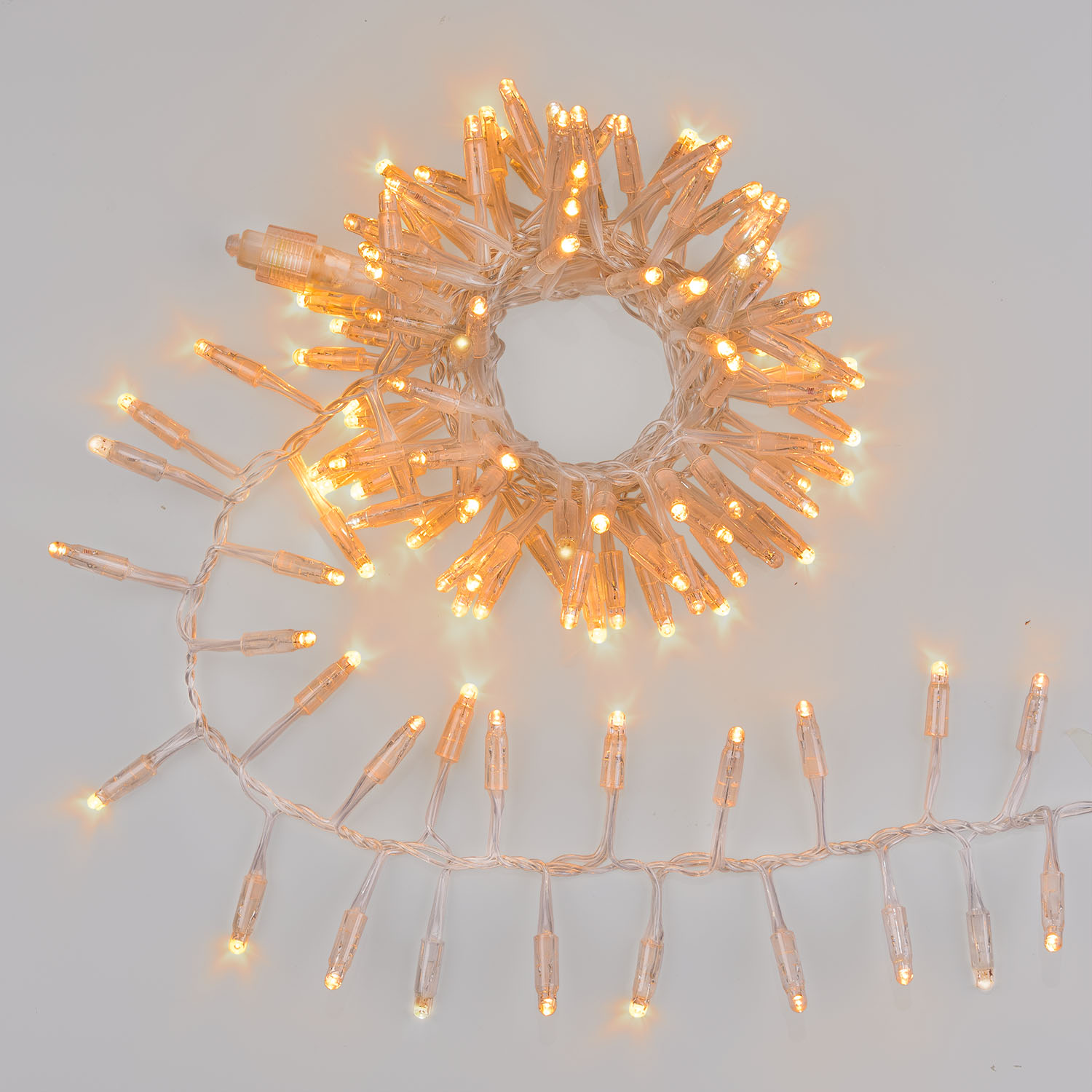 Guirnalda Festón Connect ProLine 36V, 2,5 m, 120 maxiled blanco cálido, cable transparente, prolongable
