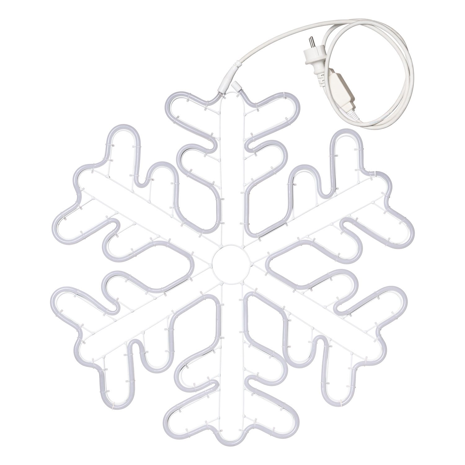 Flocon de Neige en tube Néon, 720 led blanc chaud 5 Flocon de Neige en tube Néon, 720 led blanc chaud 5