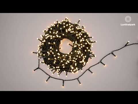 Lichterkette 30 m, 500 Dual-LEDs in Warmweiß und Extra Warmweiß, grünes Kabel 2 Lichterkette 30 m, 500 Dual-LEDs in Warmweiß und Extra Warmweiß, grünes Kabel 2