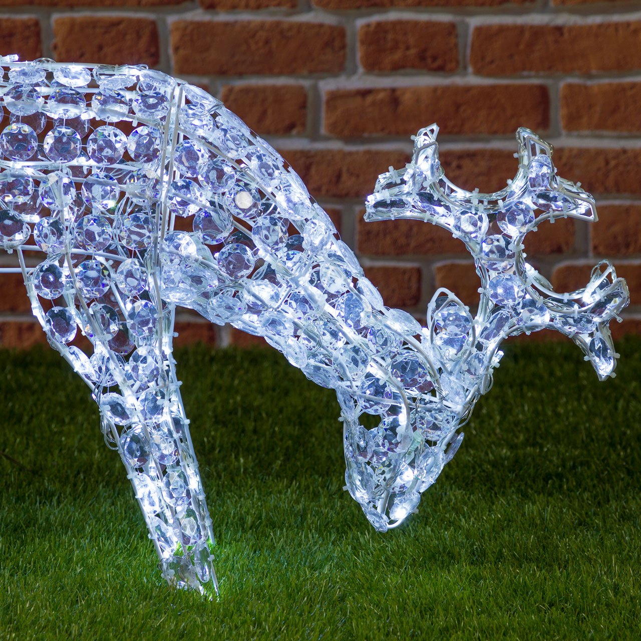 Renne qui broute l'herbe, h. 50 cm, LED blanc froid 4 Renne qui broute l'herbe, h. 50 cm, LED blanc froid 4