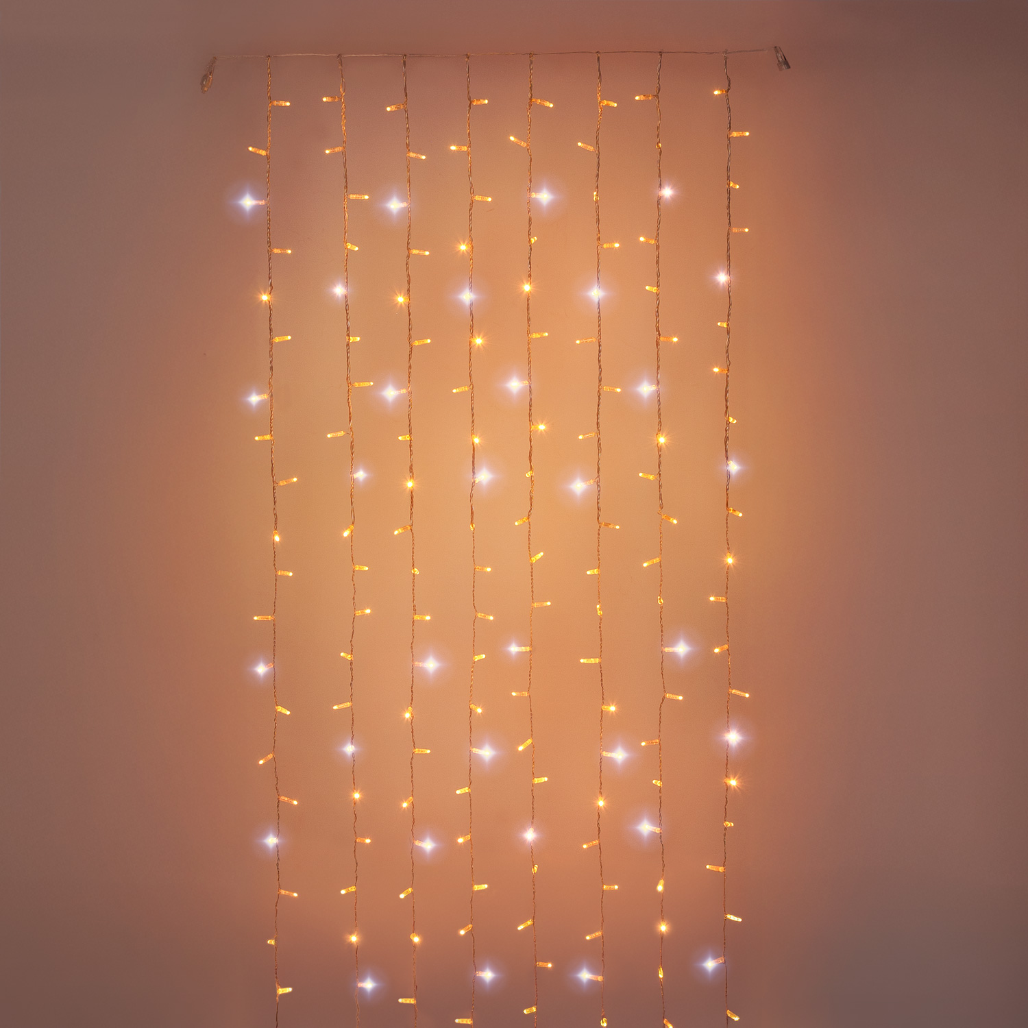 Tenda Connect ProLine 36V Dual Color Flashing, 1 x h 3 m, 240 maxiled bianco caldo, cavo trasparente
