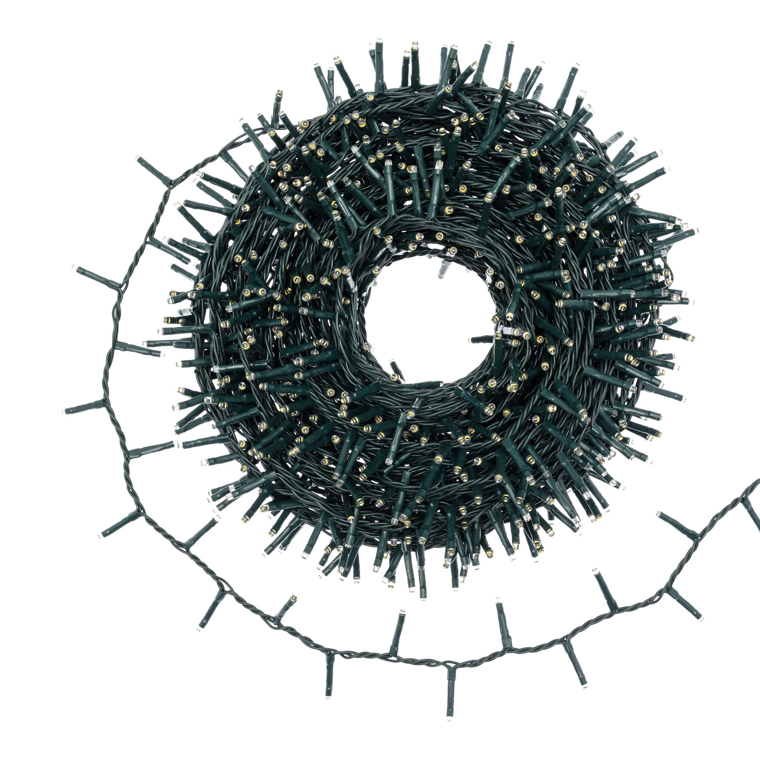 MiniCluster Lichterkette 30,5 m, 1000 MiniLEDs goldfarbig warmweiß 6 MiniCluster Lichterkette 30,5 m, 1000 MiniLEDs goldfarbig warmweiß 6