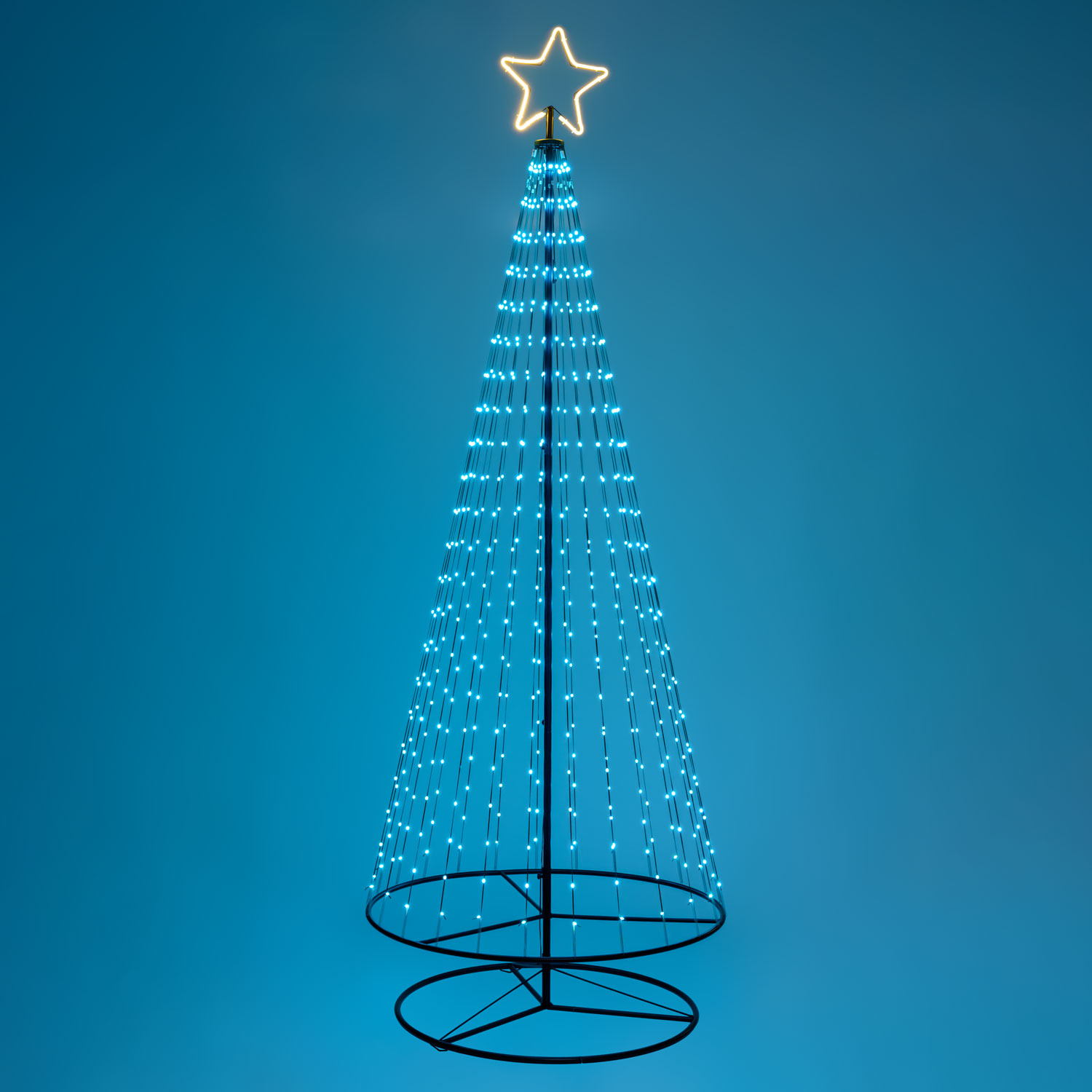 Sapin conique repliable avec 550 gouttes de lumière, h 280 cm 9 Sapin conique repliable avec 550 gouttes de lumière, h 280 cm 9