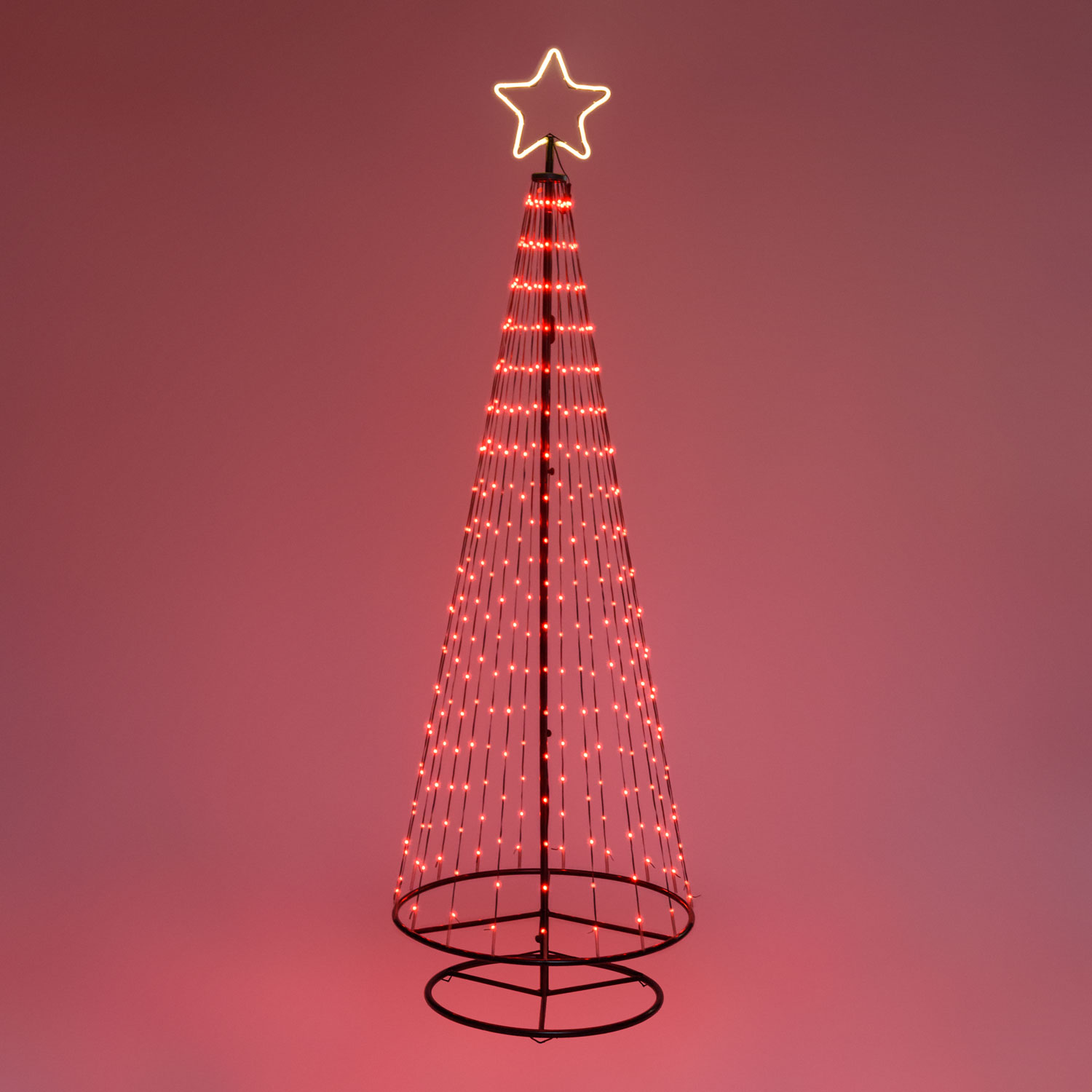 Albero conico ripiegabile h 240 cm, pixel led RGB cambiacolore 9 Albero conico ripiegabile h 240 cm, pixel led RGB cambiacolore 9