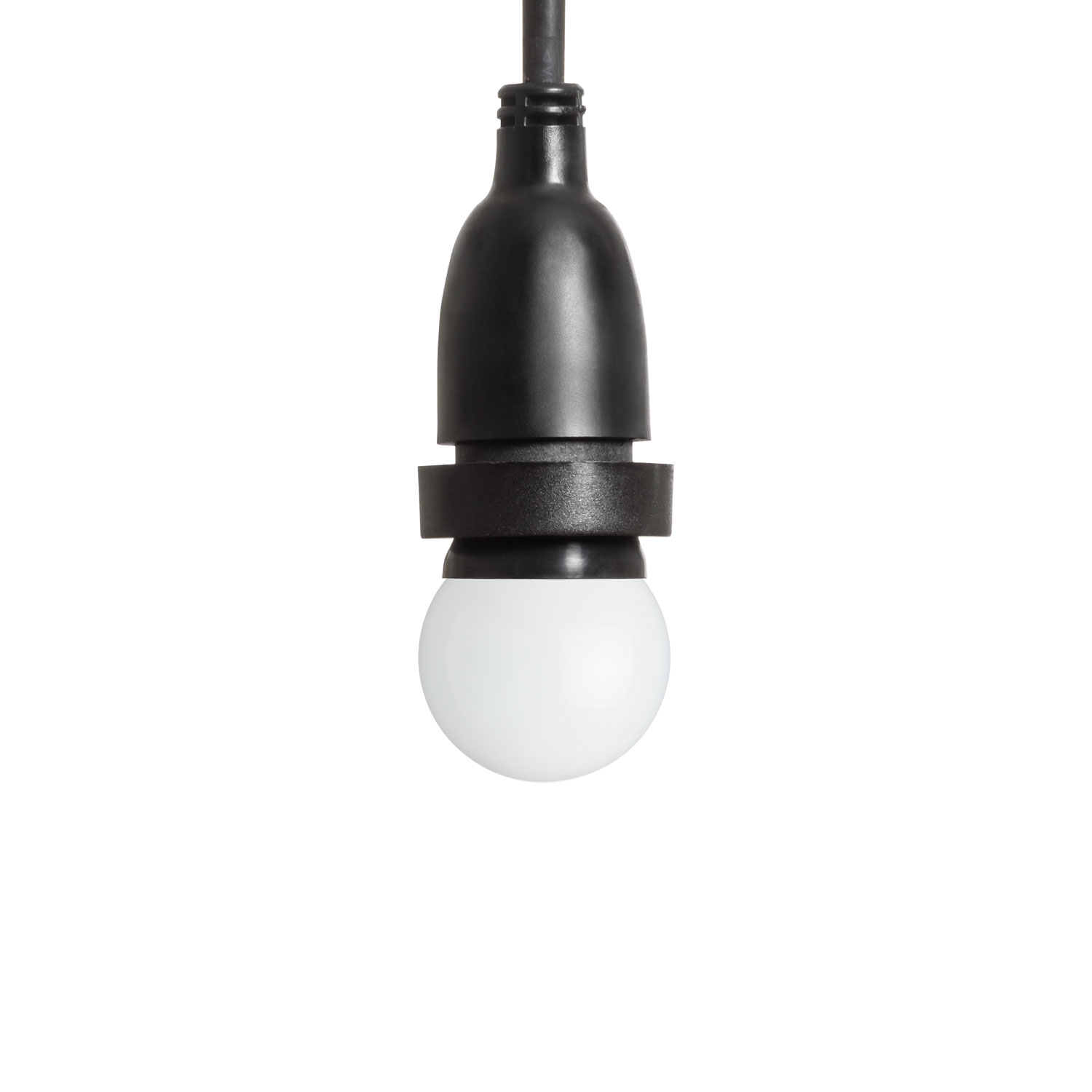 Guirlande Guinguette 5 m avec ampoules led globe 1,2 Watt pendantes, Ø 45 mm en plastique blanc 4 Guirlande Guinguette 5 m avec ampoules led globe 1,2 Watt pendantes, Ø 45 mm en plastique blanc 4