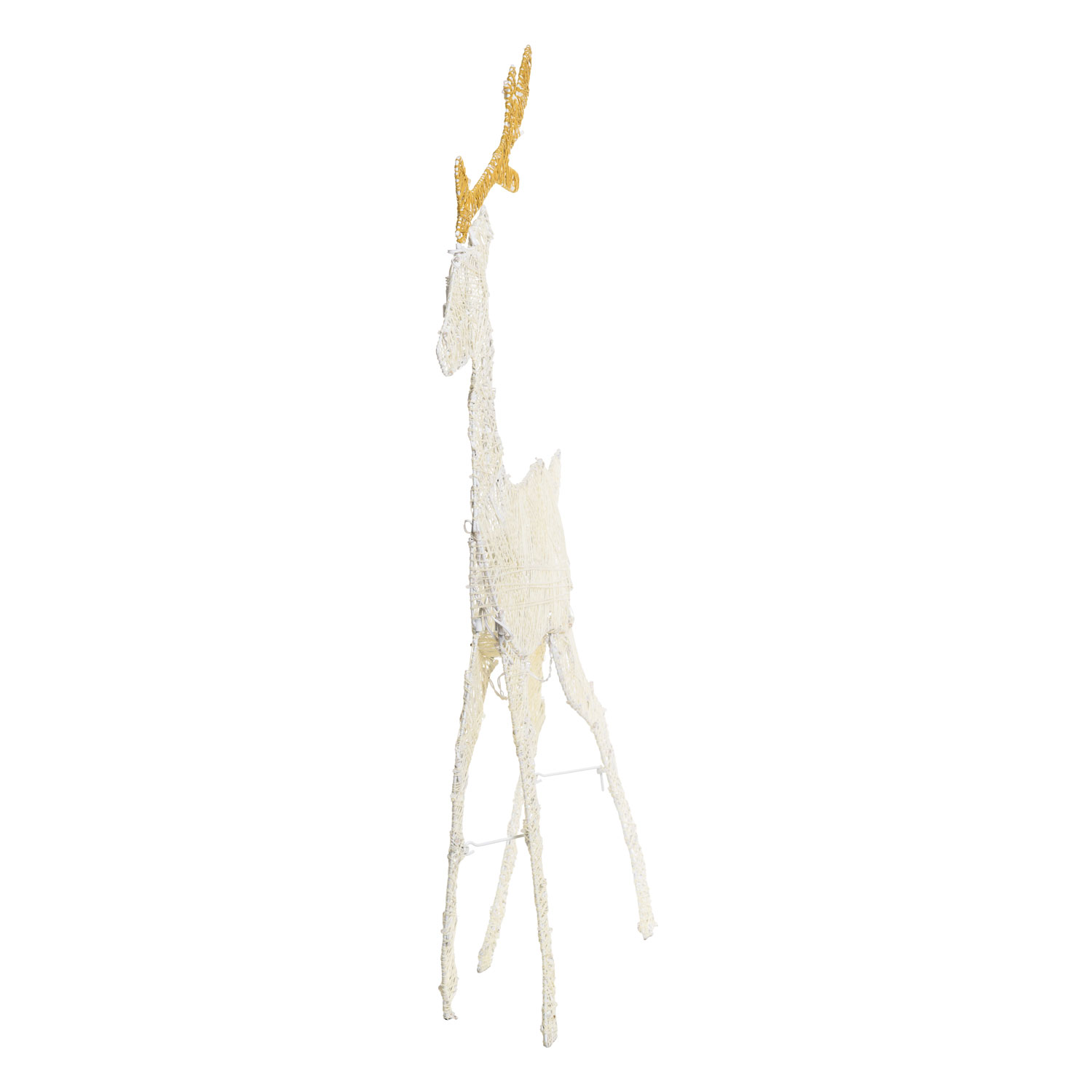 2D Light Cream & Brown Rentier h 105 cm, 120 LEDs Extra Warmweiß 4 2D Light Cream & Brown Rentier h 105 cm, 120 LEDs Extra Warmweiß 4