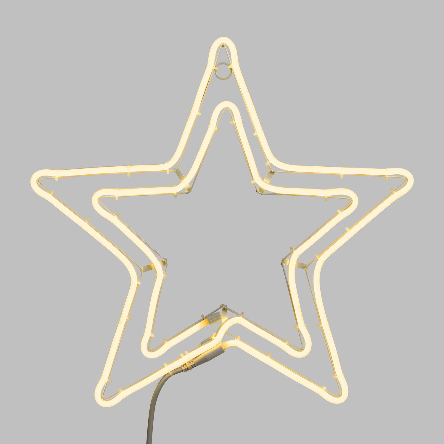 LED-Lichtschlauch-Doppelstern warmweiß (50 cm) 2 LED-Lichtschlauch-Doppelstern warmweiß (50 cm) 2