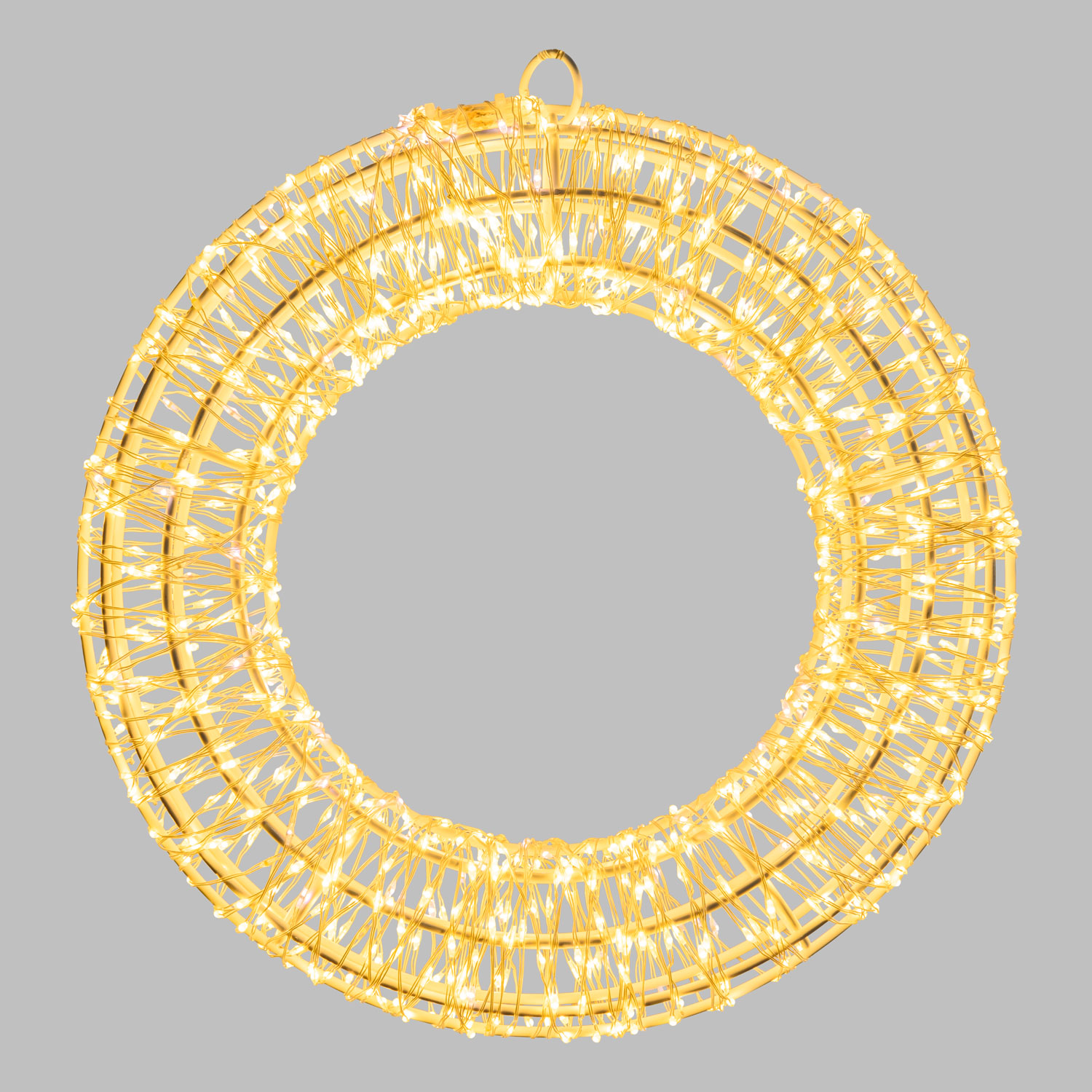 Couronne Blanche en 3D, Ø 35 cm, 1000 Microled haute densité blanc chaud et froid, utilisation en intérieur 6 Couronne Blanche en 3D, Ø 35 cm, 1000 Microled haute densité blanc chaud et froid, utilisation en intérieur 6