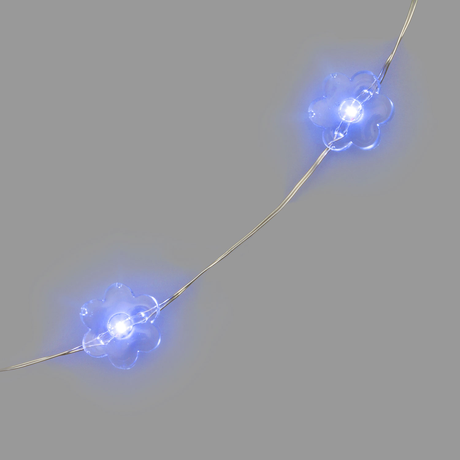 Collier Brilly 10 fleurs led bleu 5 Collier Brilly 10 fleurs led bleu 5