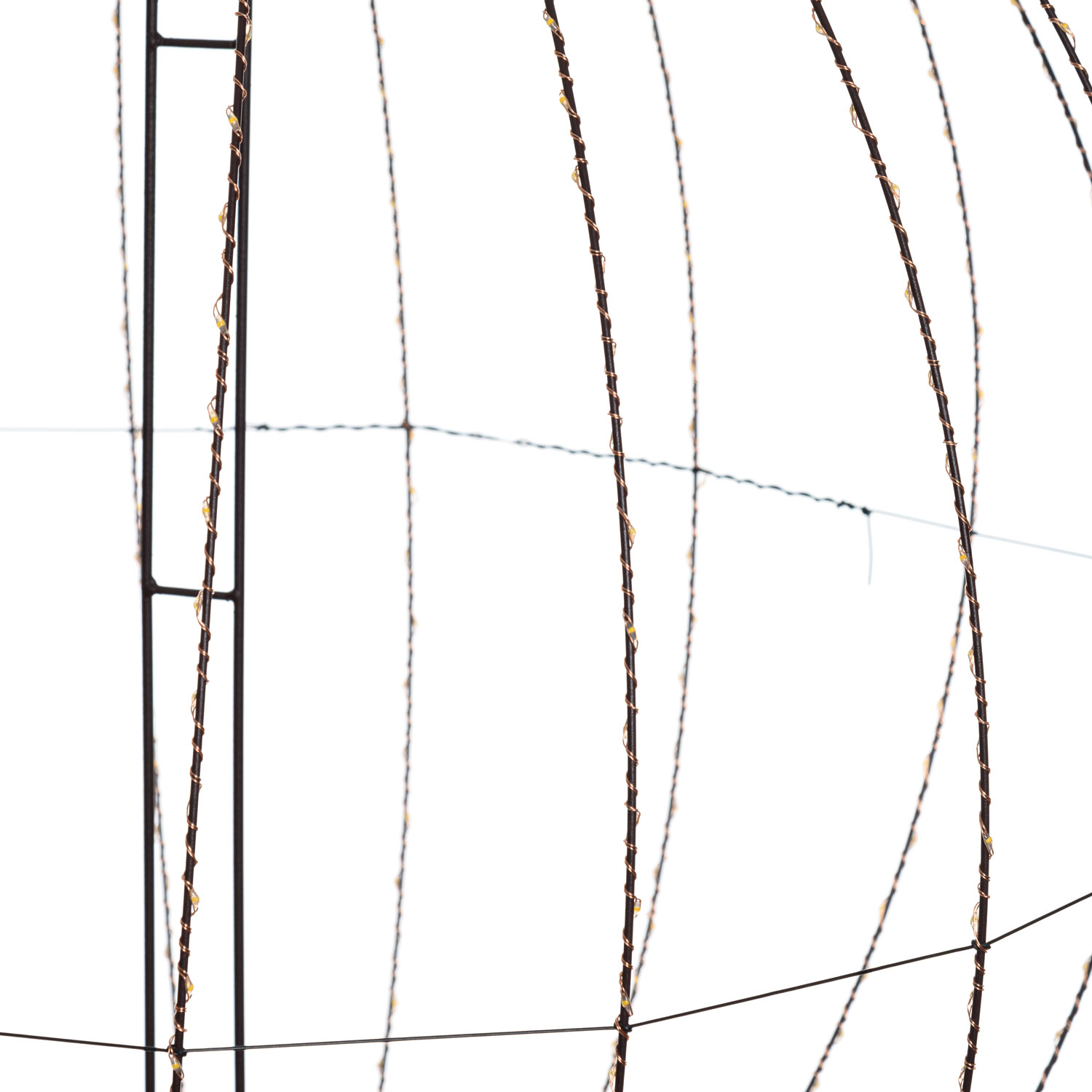 Sphère marron pliable en 3D, Ø 94 cm, 920 microled haute densité blanc chaud, utilisation en intérieur 4 Sphère marron pliable en 3D, Ø 94 cm, 920 microled haute densité blanc chaud, utilisation en intérieur 4