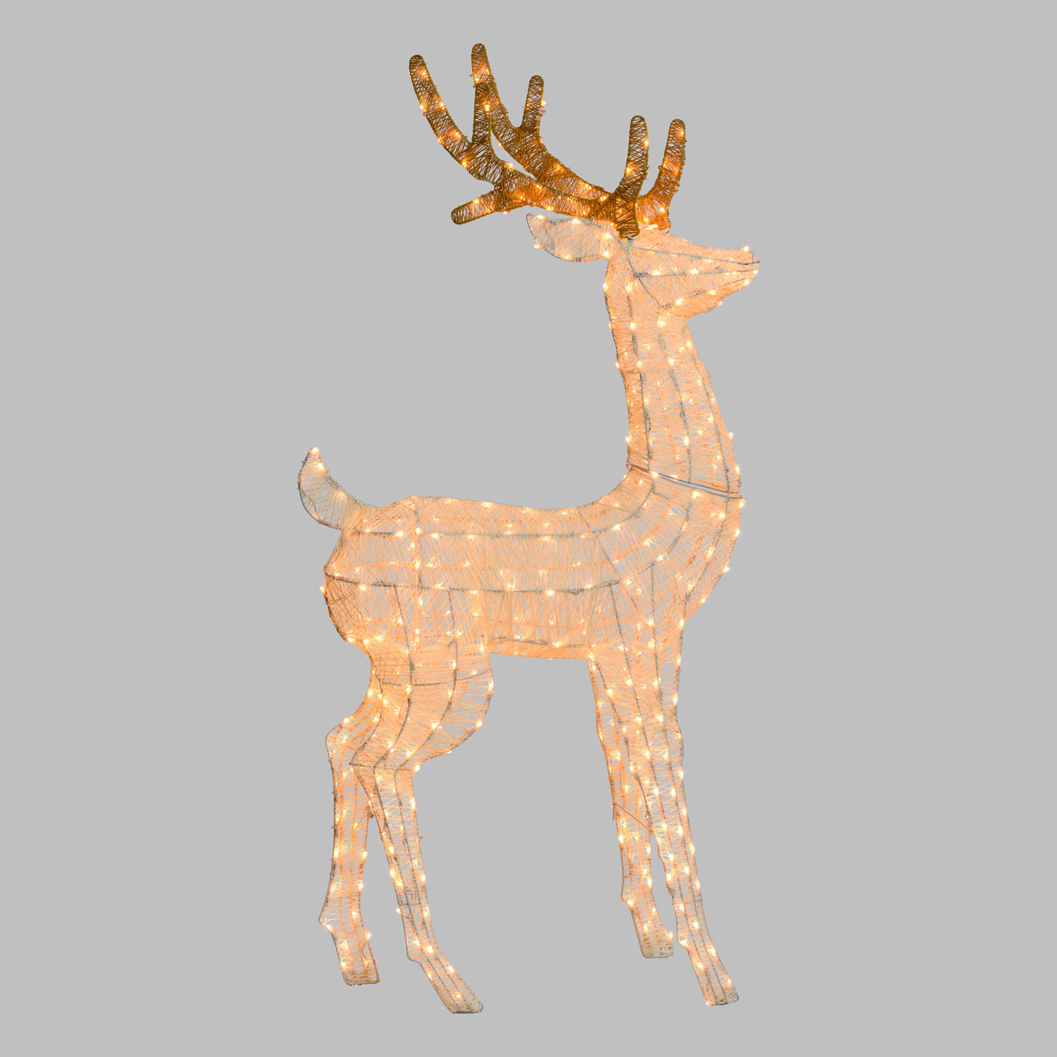 h 160 cm, Traditional Warm White Leds Rotated Head Reindeer 4 h 160 cm, Traditional Warm White Leds Rotated Head Reindeer 4