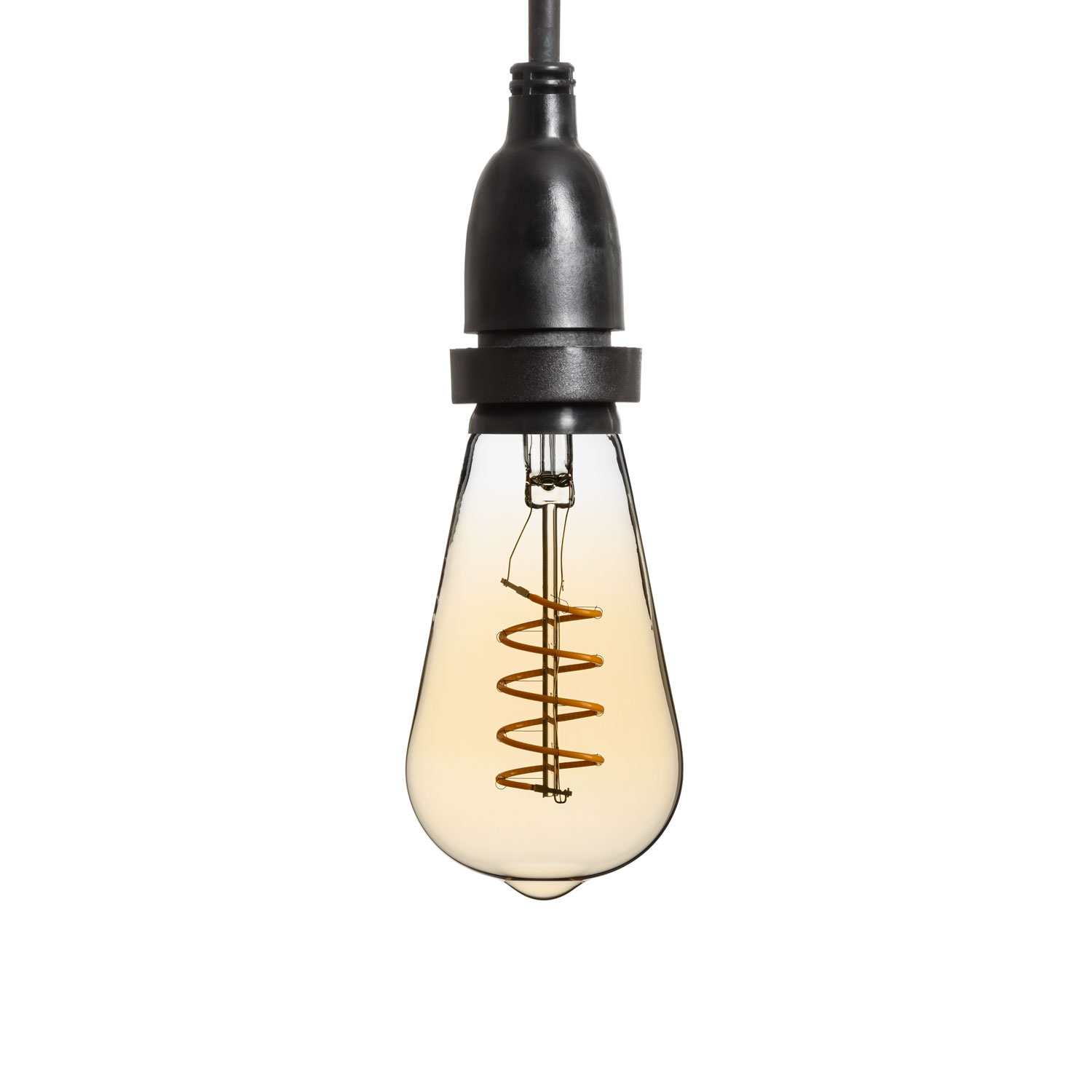 Catena 5 m, 8 lampadine pendenti Edison Ø 64 mm, h 30 cm, led a spirale, prolungabile 4 Catena 5 m, 8 lampadine pendenti Edison Ø 64 mm, h 30 cm, led a spirale, prolungabile 4