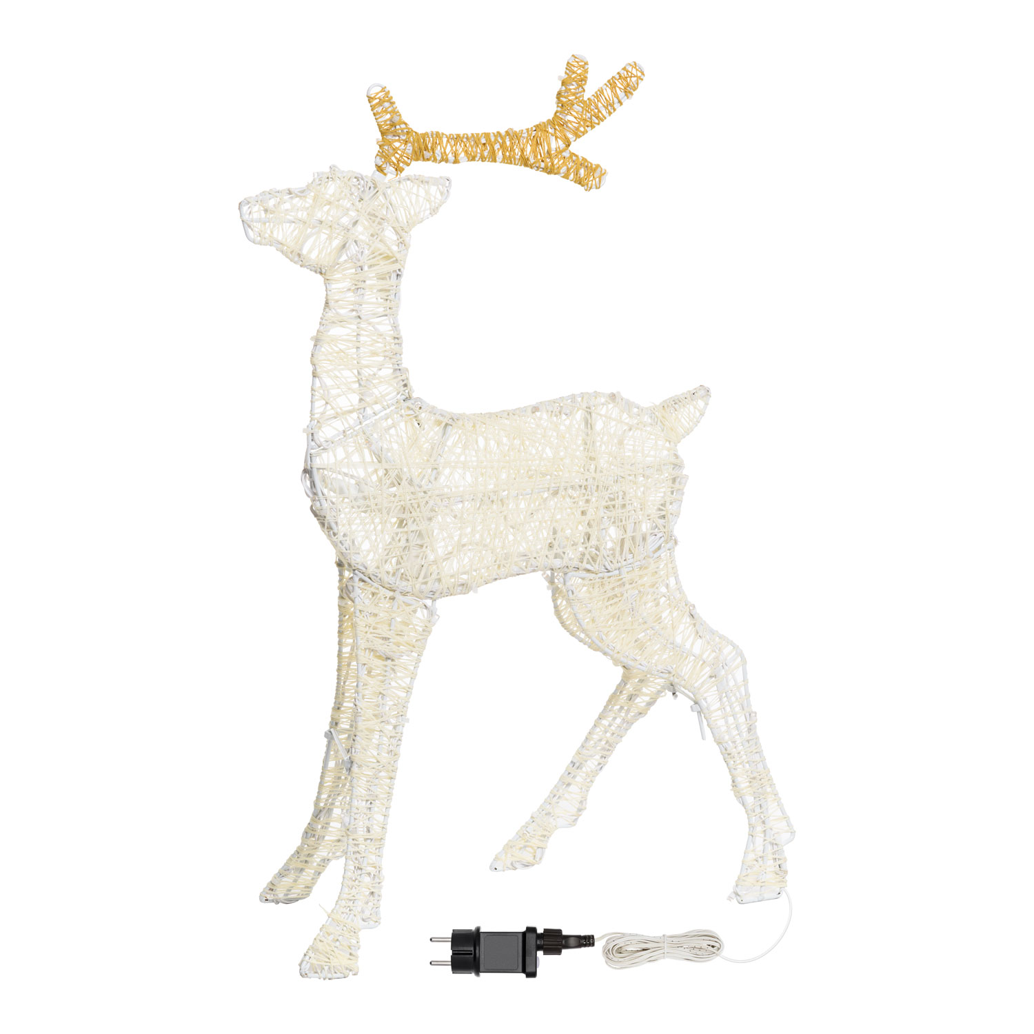 Renne 2D Light Crème et marron h. 67 cm, led blanc chaud traditionnel 6 Renne 2D Light Crème et marron h. 67 cm, led blanc chaud traditionnel 6