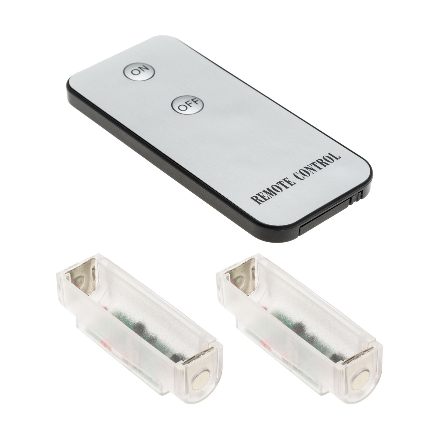 Télécommande optionnelle avec 2 receveurs pour articles avec porte-piles AA 2 Télécommande optionnelle avec 2 receveurs pour articles avec porte-piles AA 2