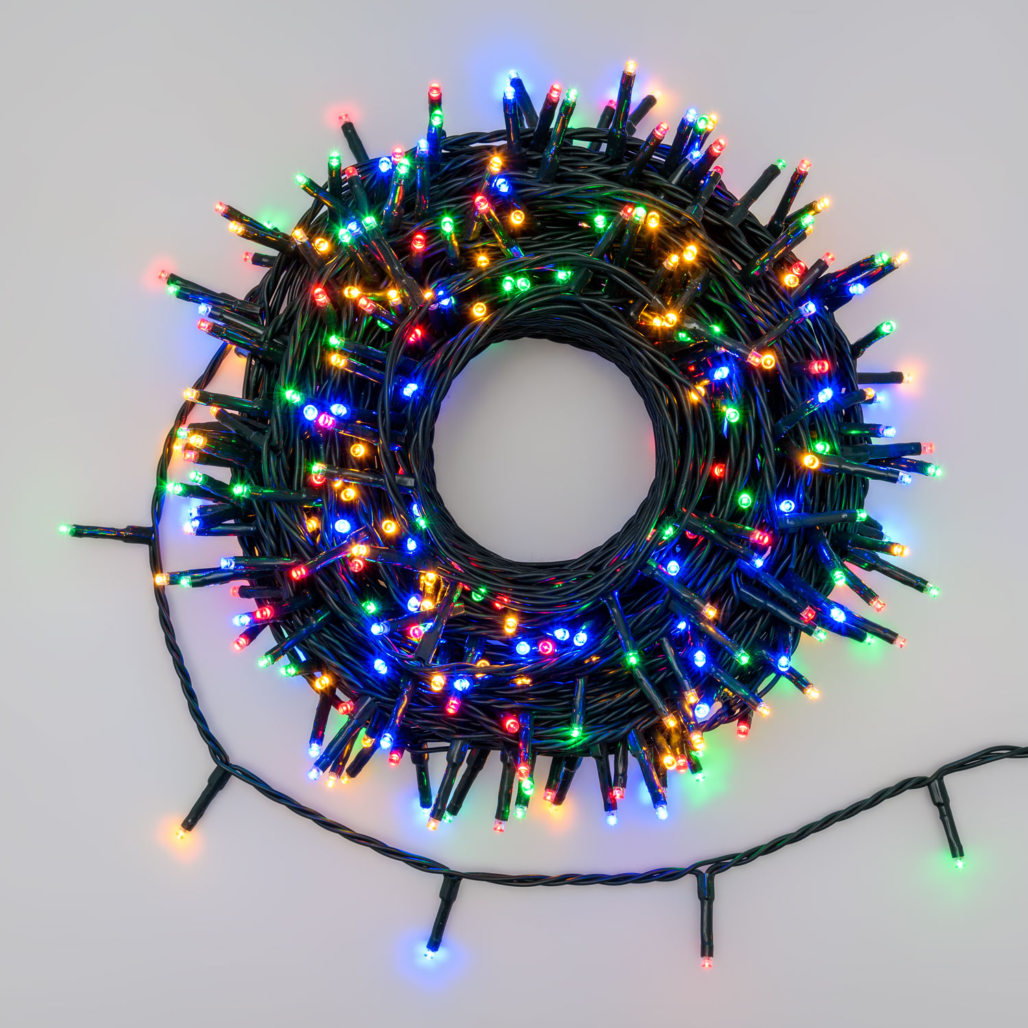 Guirlande 25,7 m, 360 miniled multicolor, câble vert 6 Guirlande 25,7 m, 360 miniled multicolor, câble vert 6