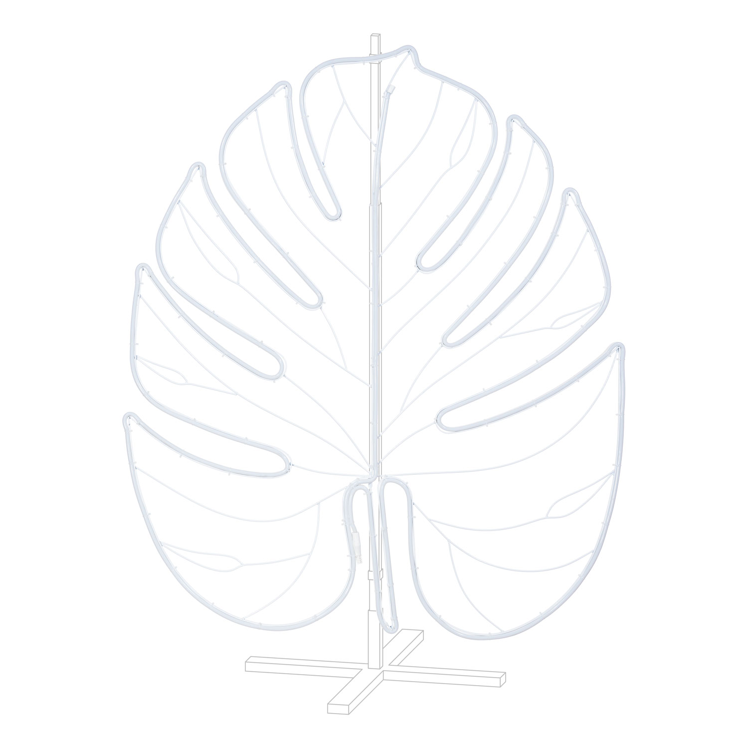 Neon Tropical Palm Leaf Lights SMD, h. 114 cm, 952 Leds 5 Neon Tropical Palm Leaf Lights SMD, h. 114 cm, 952 Leds 5