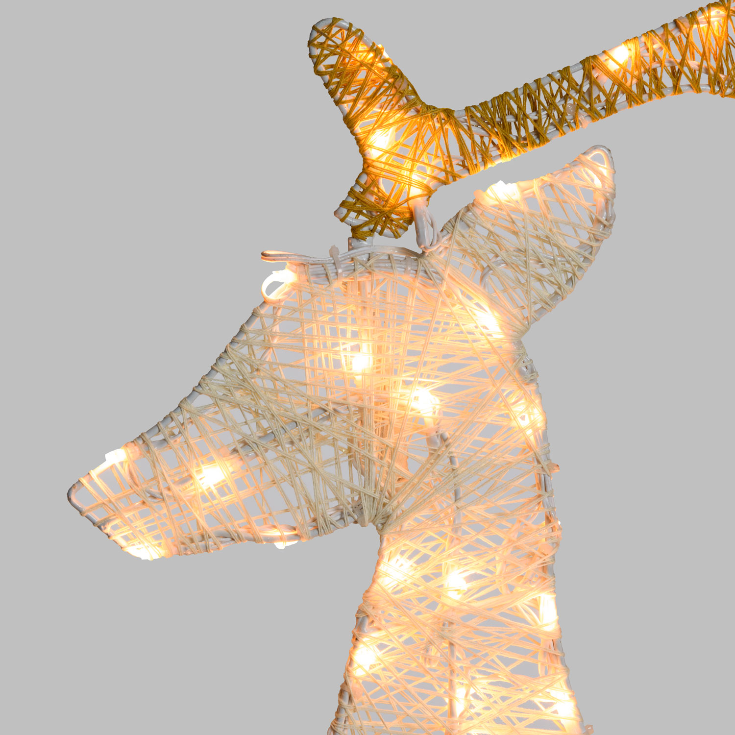 2D Light Cream & Brown Rentier h 105 cm, 120 LEDs Extra Warmweiß 3 2D Light Cream & Brown Rentier h 105 cm, 120 LEDs Extra Warmweiß 3
