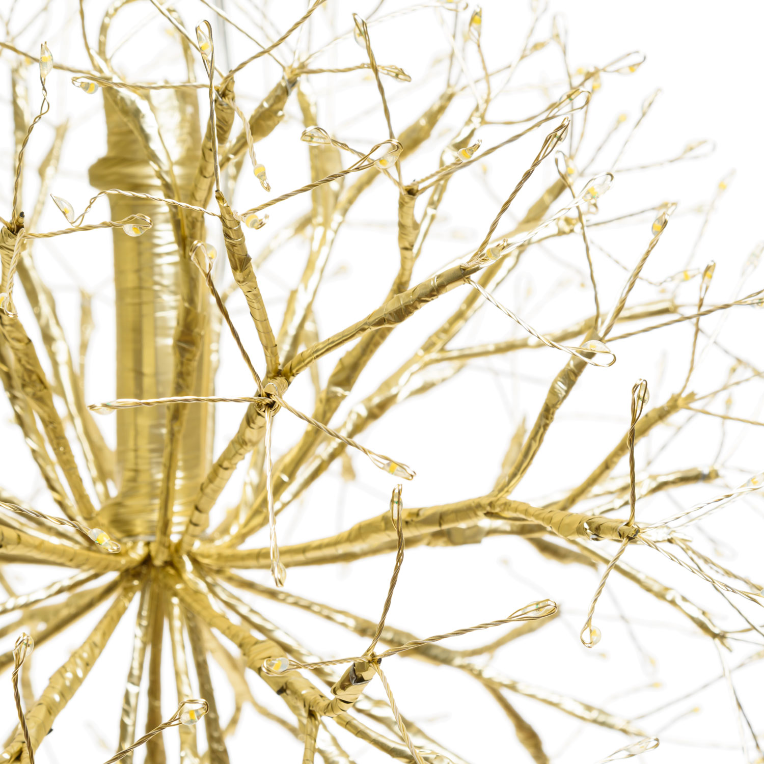 Sphère RICCO avec branches Champagne, Ø 30 cm, 384 microled blanc chaud et blanc froid, intérieur 5 Sphère RICCO avec branches Champagne, Ø 30 cm, 384 microled blanc chaud et blanc froid, intérieur 5