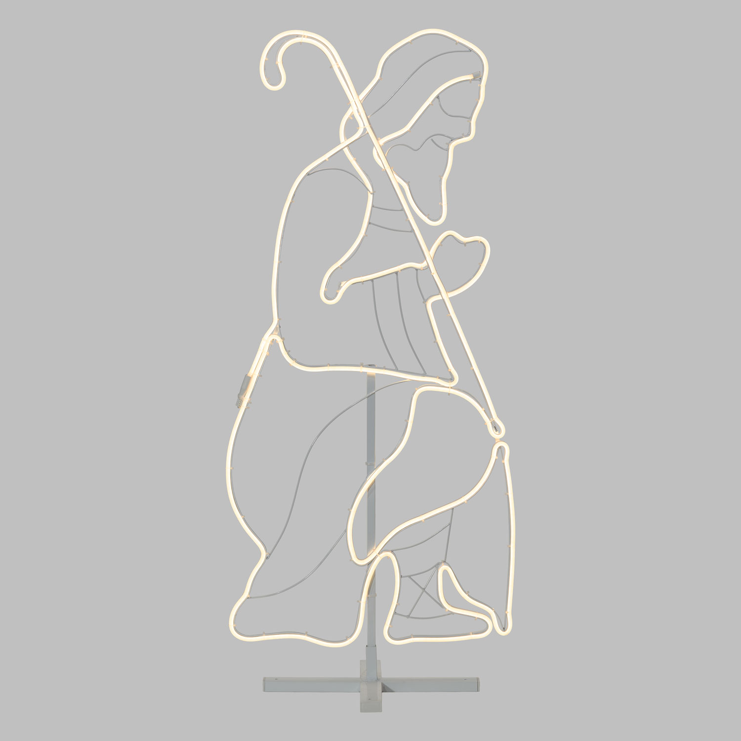 Lampe Crèche, Joseph en tube lumineux effet néon, 115 cm, led blanc chaud 2 Lampe Crèche, Joseph en tube lumineux effet néon, 115 cm, led blanc chaud 2