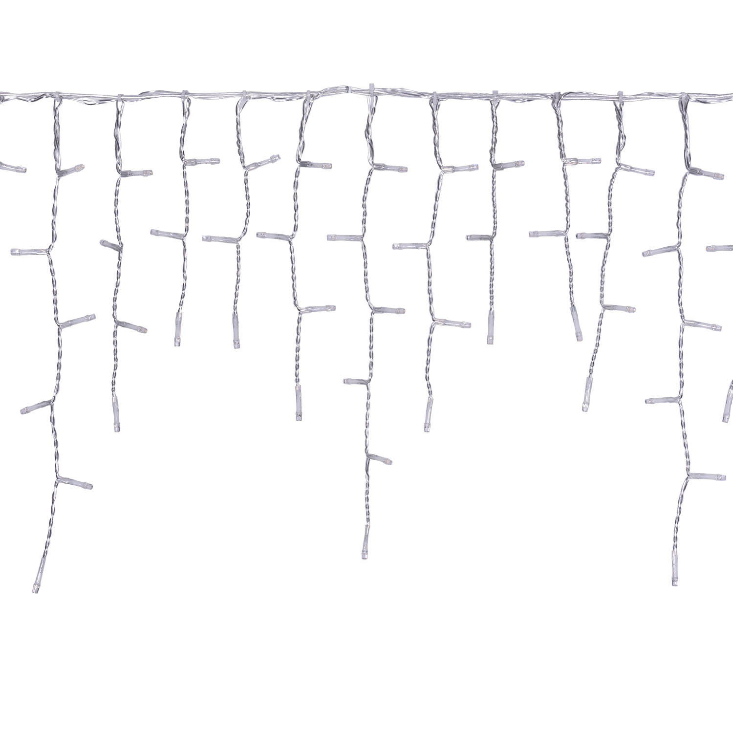 5 x h 0.36m Warm White Connect+ Icicle Lights, 400 LEDs, transparent cable, connectable 5 5 x h 0.36m Warm White Connect+ Icicle Lights, 400 LEDs, transparent cable, connectable 5