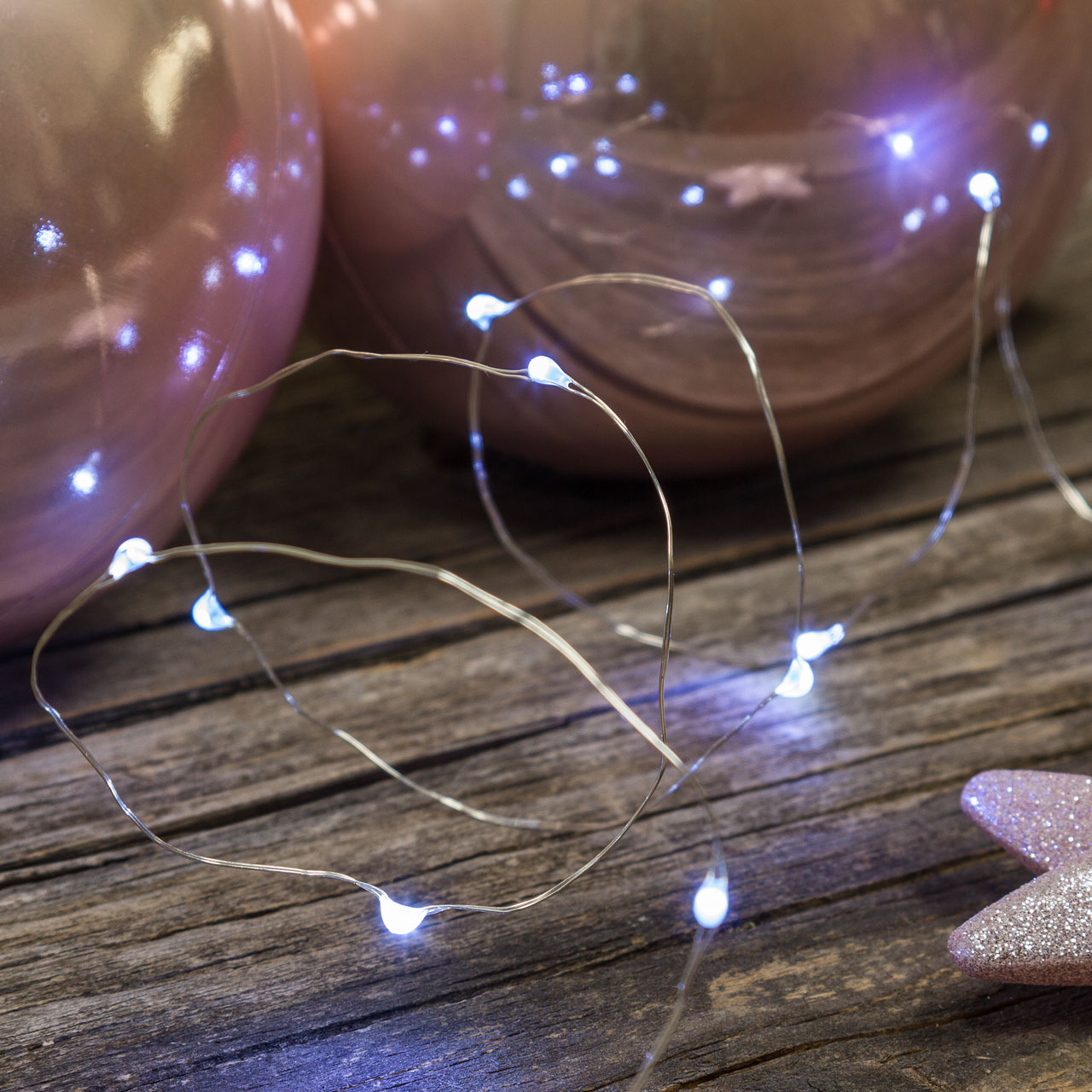 Lichterkette 1,9 m, 20 Micro LEDs kaltweiß 3 Lichterkette 1,9 m, 20 Micro LEDs kaltweiß 3