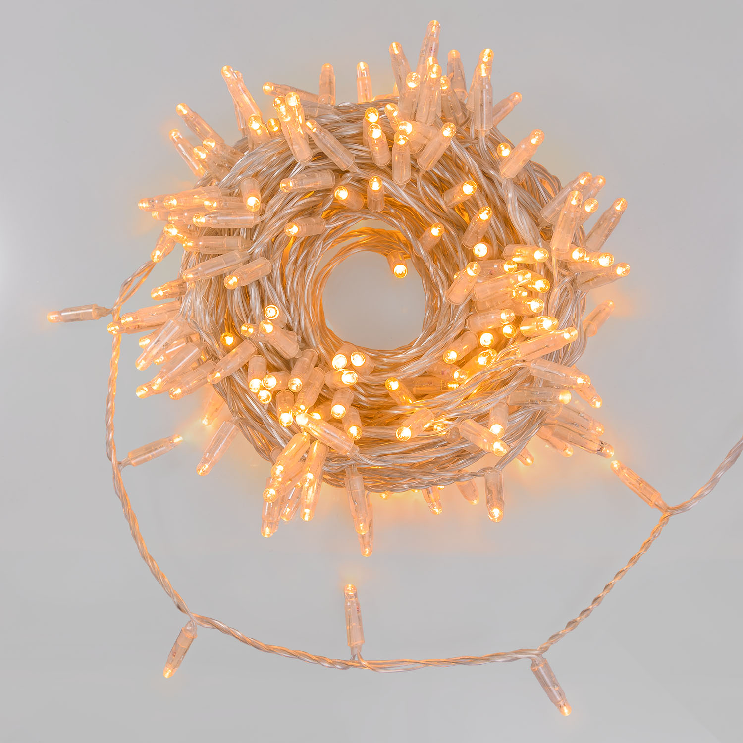 Guirlande Connect ProLine 36V, 25 m, 250 maxiled blanc chaud, câble transparent, prolongeable