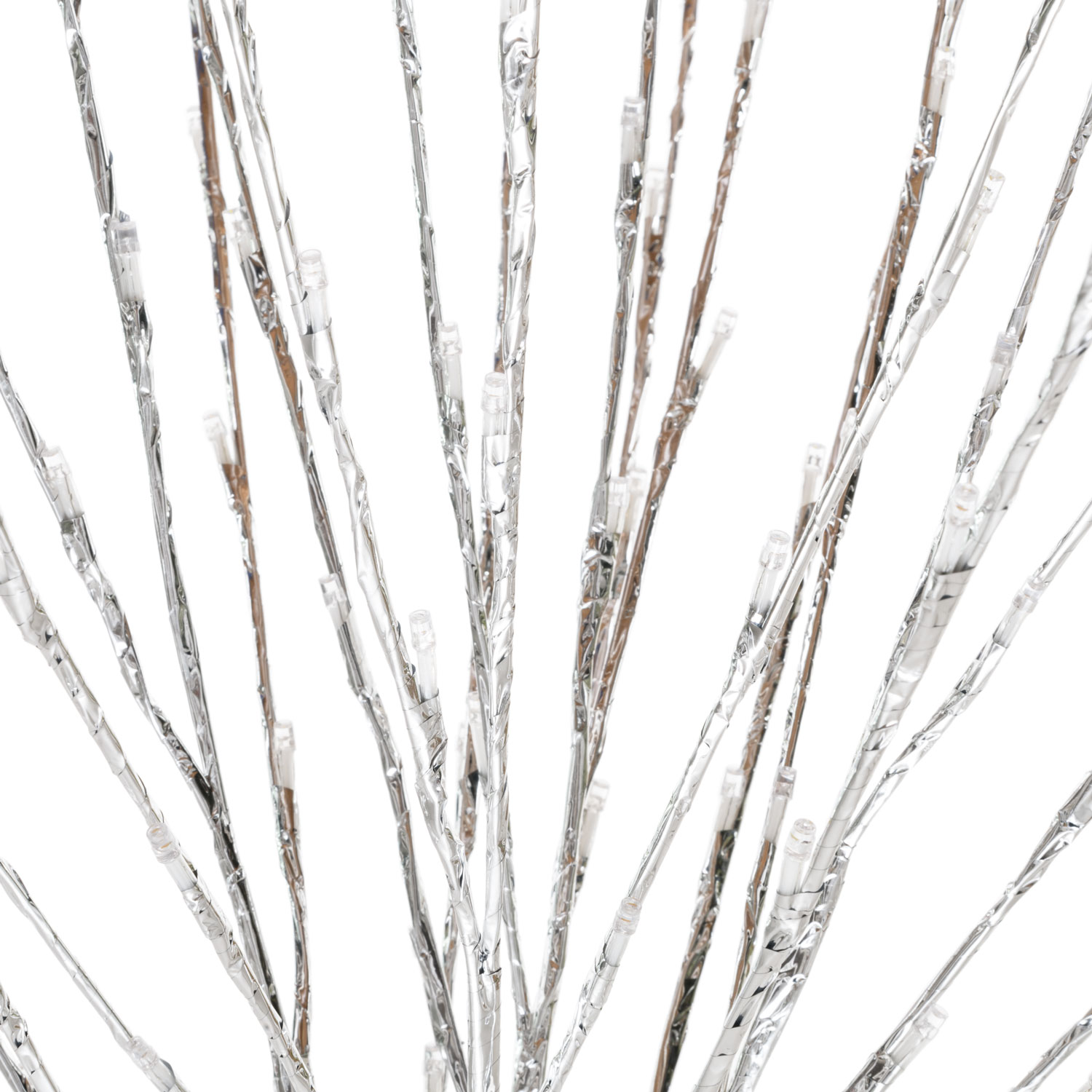 Branche lumineuse argentée, 144 led blanc froid (100 cm) 4 Branche lumineuse argentée, 144 led blanc froid (100 cm) 4