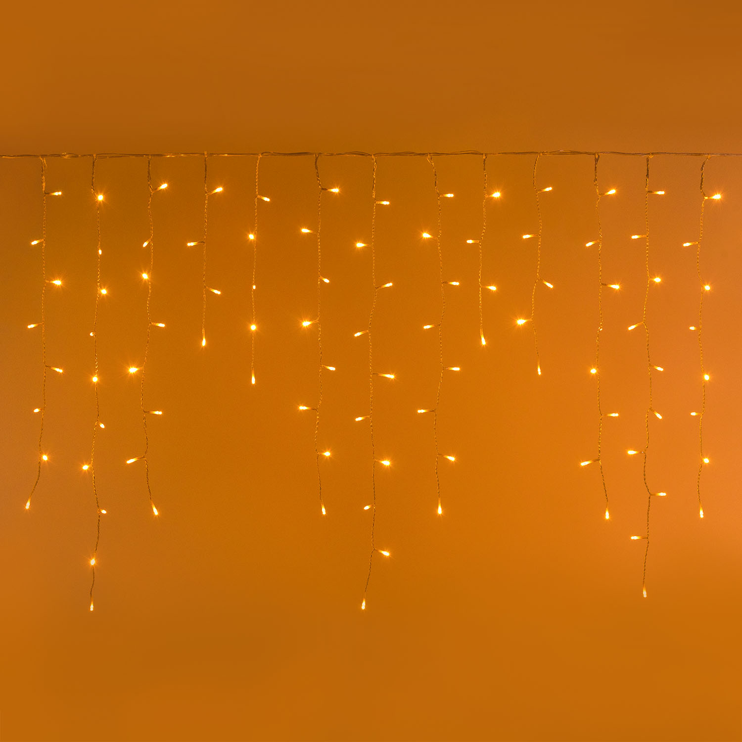 5 x h 0.8m Warm White Connect+ Icicle Lights, 350 LEDs, transparent cable, connectable 5 x h 0.8m Warm White Connect+ Icicle Lights, 350 LEDs, transparent cable, connectable