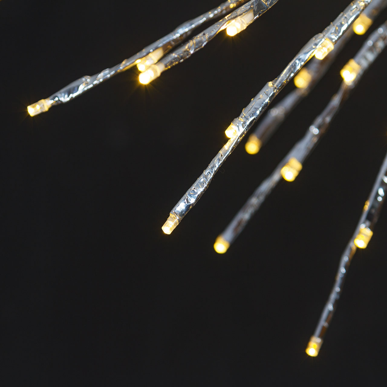 Silberner TWIGball, h 60 cm, 200 LEDs warmweiß 10 Silberner TWIGball, h 60 cm, 200 LEDs warmweiß 10