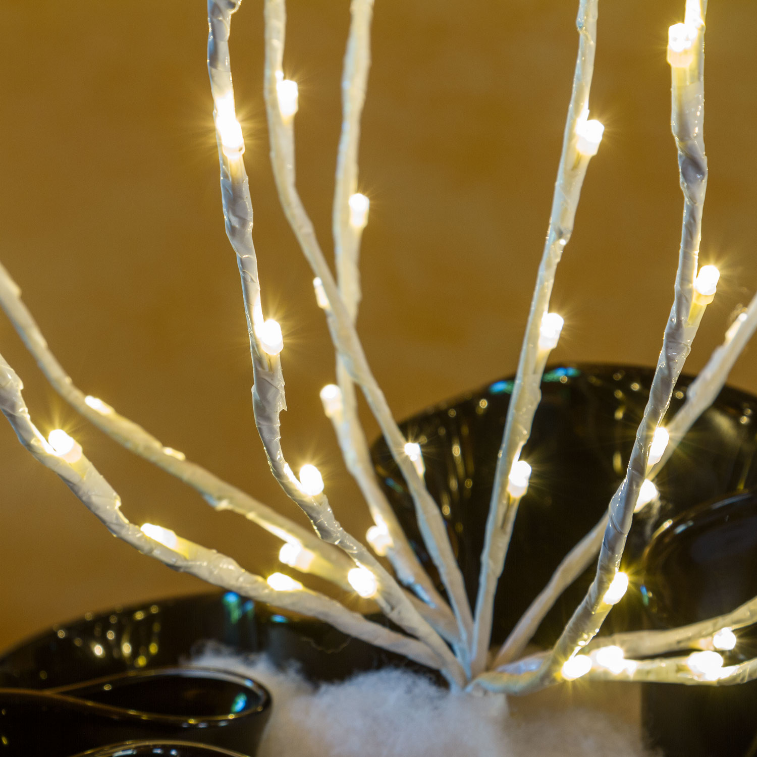 Branche blanche, h. 75 cm, led blanc chaud 7 Branche blanche, h. 75 cm, led blanc chaud 7