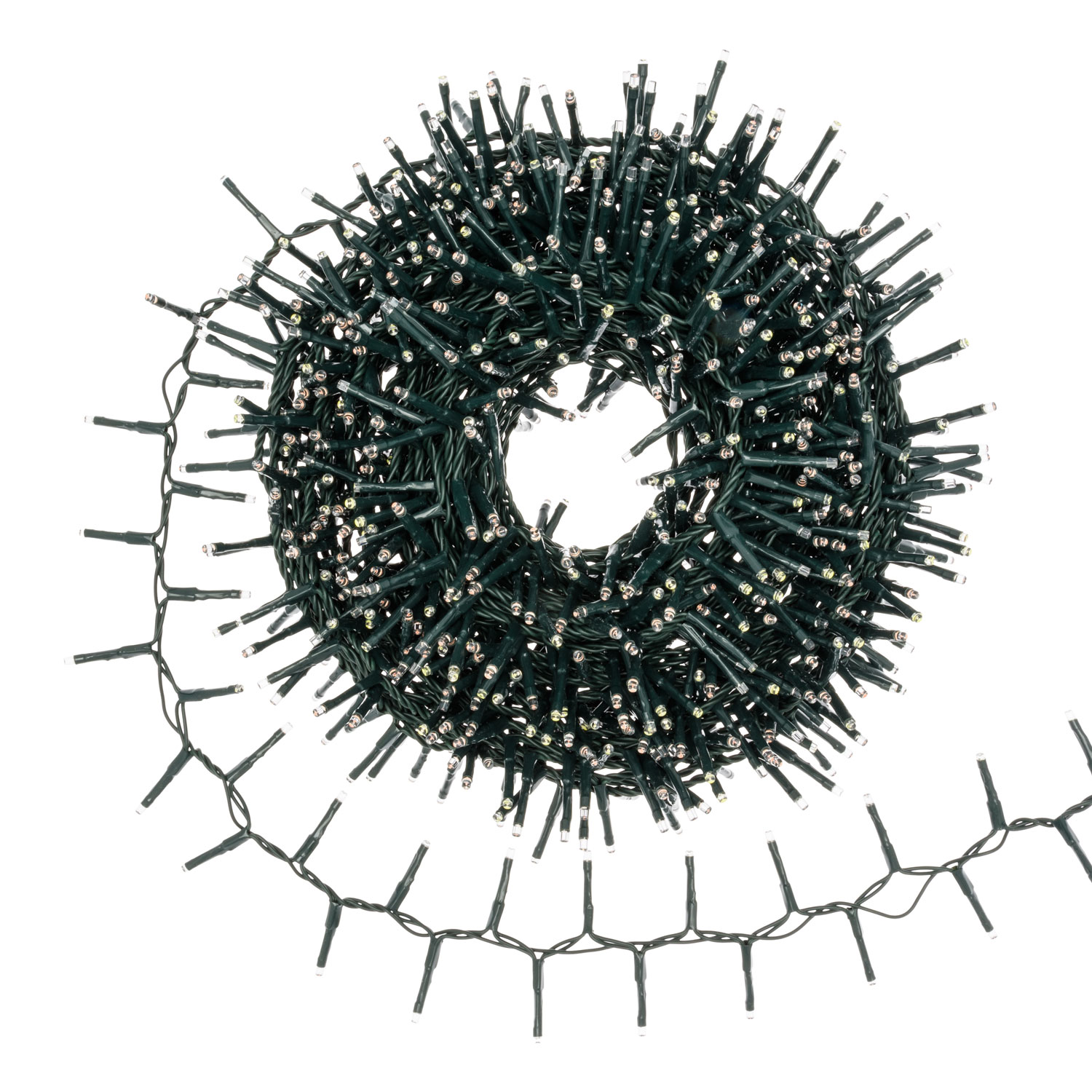 MiniCluster Lichterkette 20 m, 1000 Mini LEDs blau und kaltweiß, grünes Kabel 6 MiniCluster Lichterkette 20 m, 1000 Mini LEDs blau und kaltweiß, grünes Kabel 6