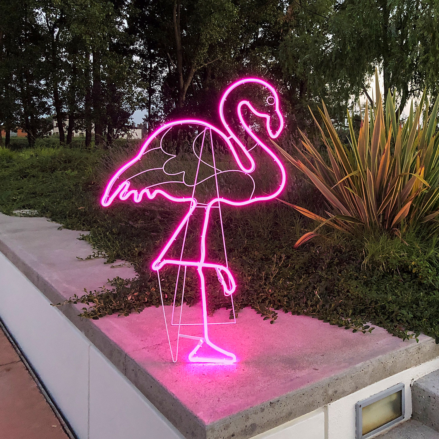 Double Sided Neon Flamingo Lights SMD, h. 115 cm, 480 Leds 3 Double Sided Neon Flamingo Lights SMD, h. 115 cm, 480 Leds 3