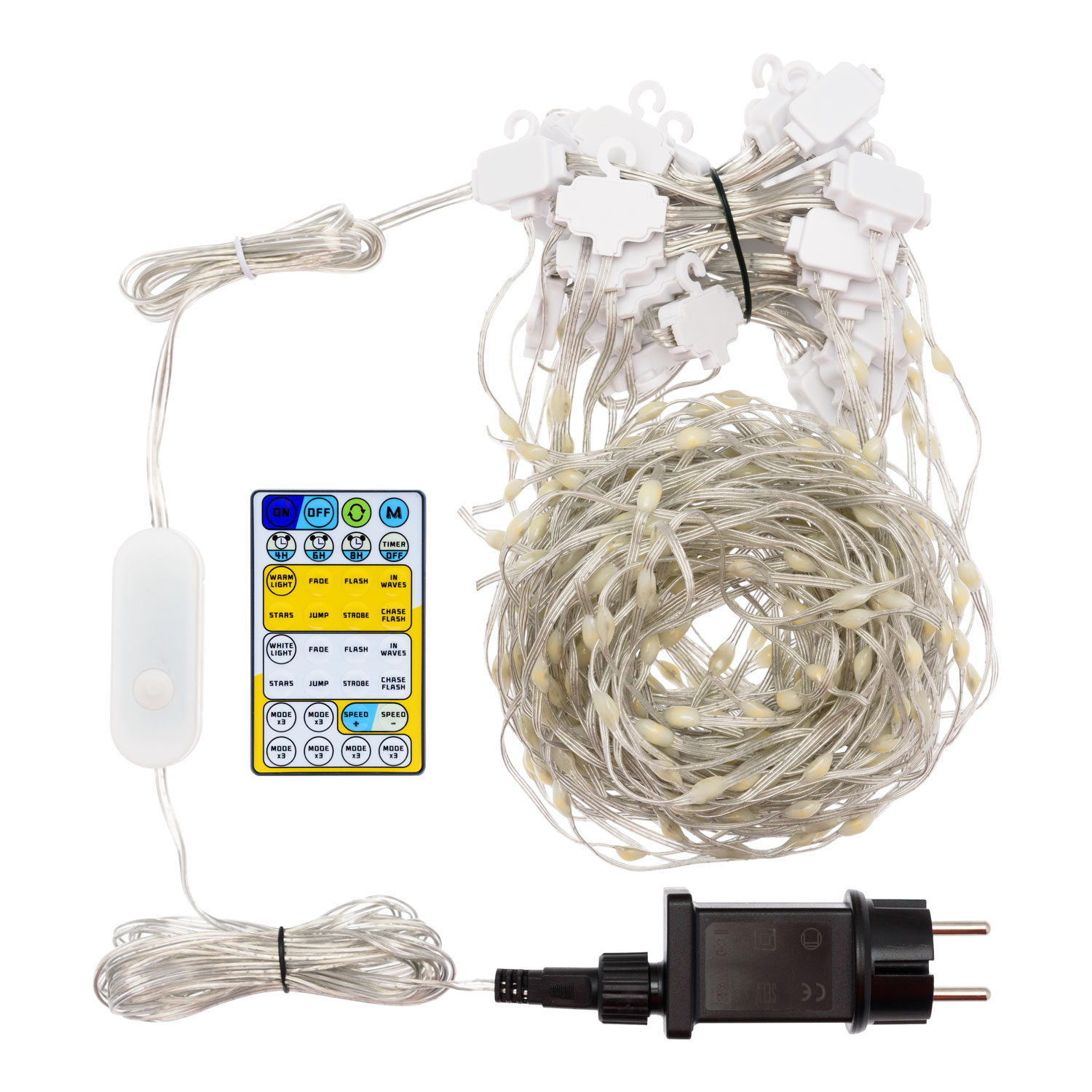 Lichtervorhang 3 x h 1 m, 300 Lichtperlen, Pixel LEDs warm- und kaltweiß farbwechselnd 13 Lichtervorhang 3 x h 1 m, 300 Lichtperlen, Pixel LEDs warm- und kaltweiß farbwechselnd 13