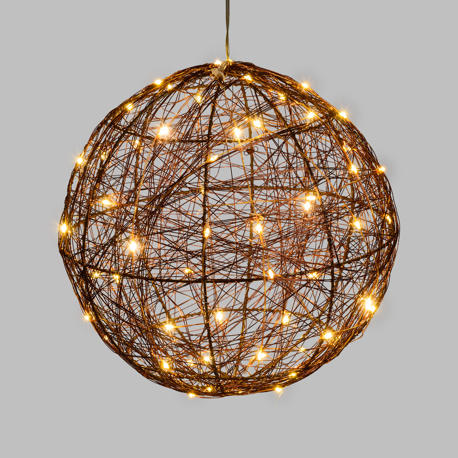 3D-Kupferkugel Ø 25 cm, 120 Micro LEDs warmweiß 4 3D-Kupferkugel Ø 25 cm, 120 Micro LEDs warmweiß 4