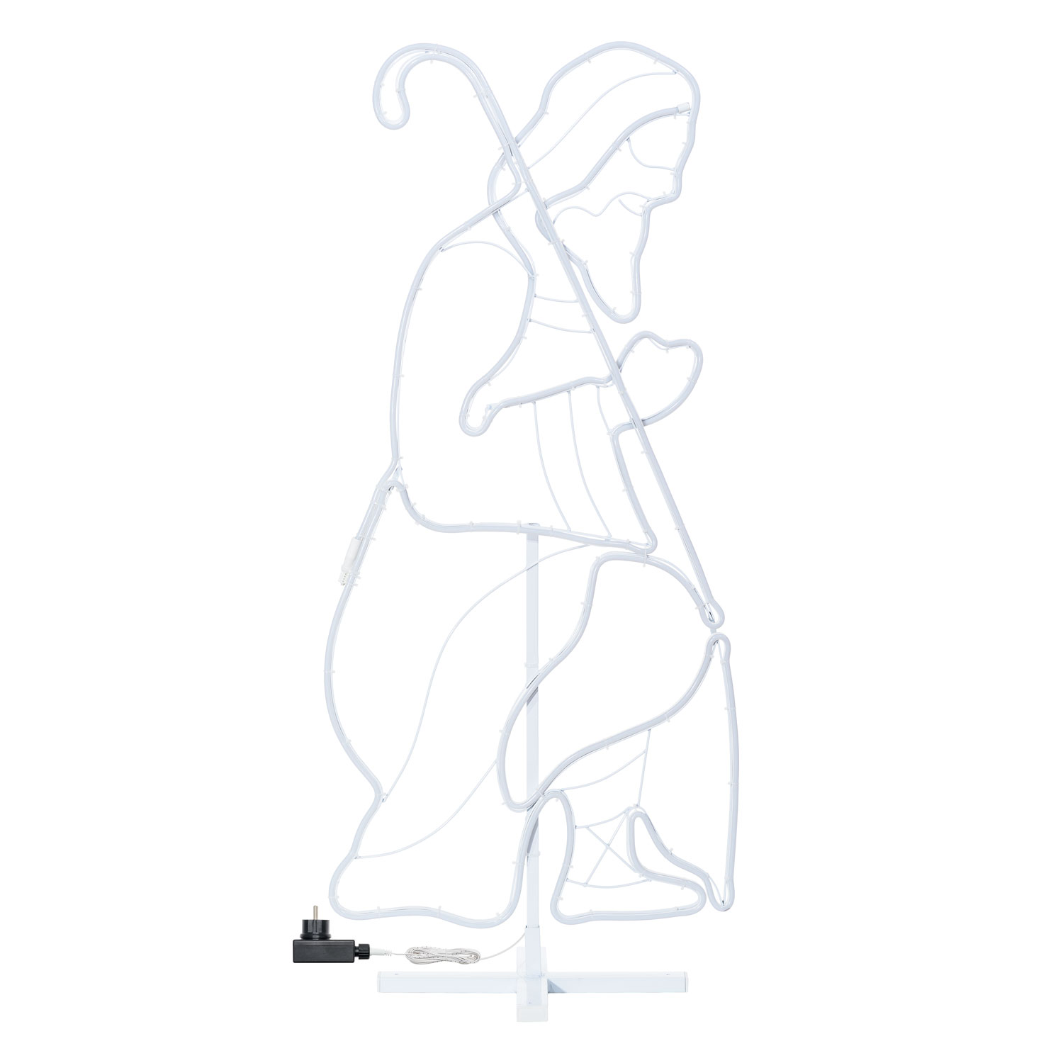 Lampe Crèche, Joseph en tube lumineux effet néon, 115 cm, led blanc chaud 3 Lampe Crèche, Joseph en tube lumineux effet néon, 115 cm, led blanc chaud 3