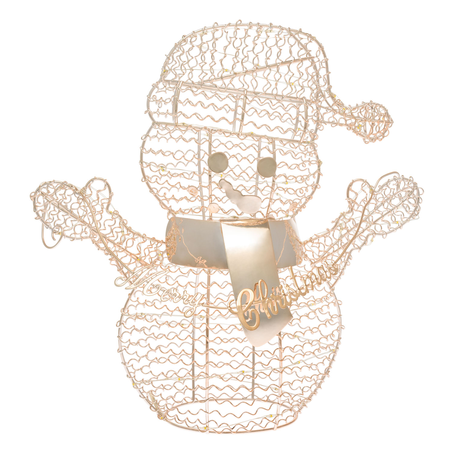 Bonhomme de neige  Merry Christmas, h. 30 cm, 80 led blanc chaud 5 Bonhomme de neige  Merry Christmas, h. 30 cm, 80 led blanc chaud 5